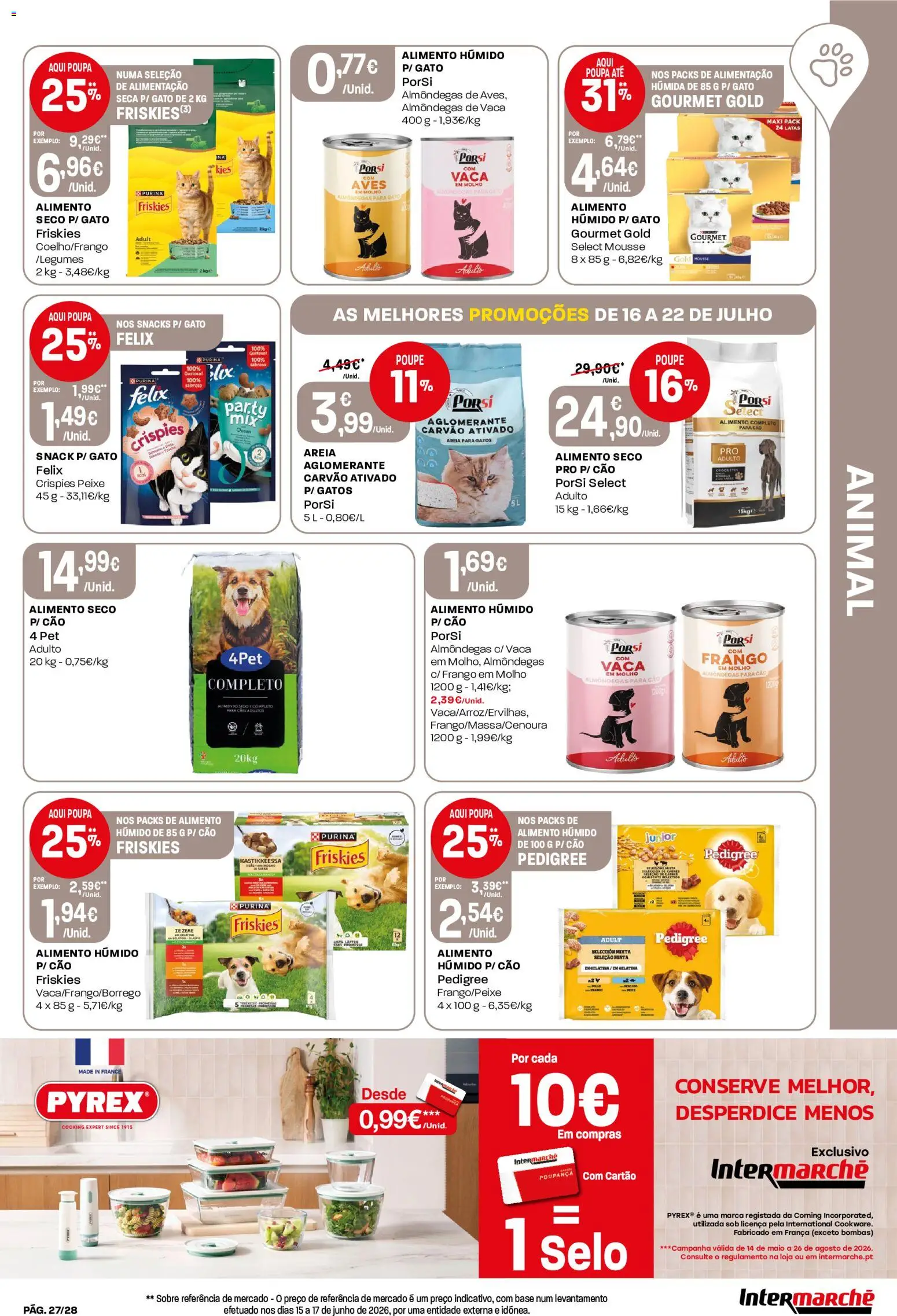 Intermarché Folheto Contact │ válido de 16/07/2026 | Página: 27 | Produtos: Frango, Gelatina, Base, Peixe
