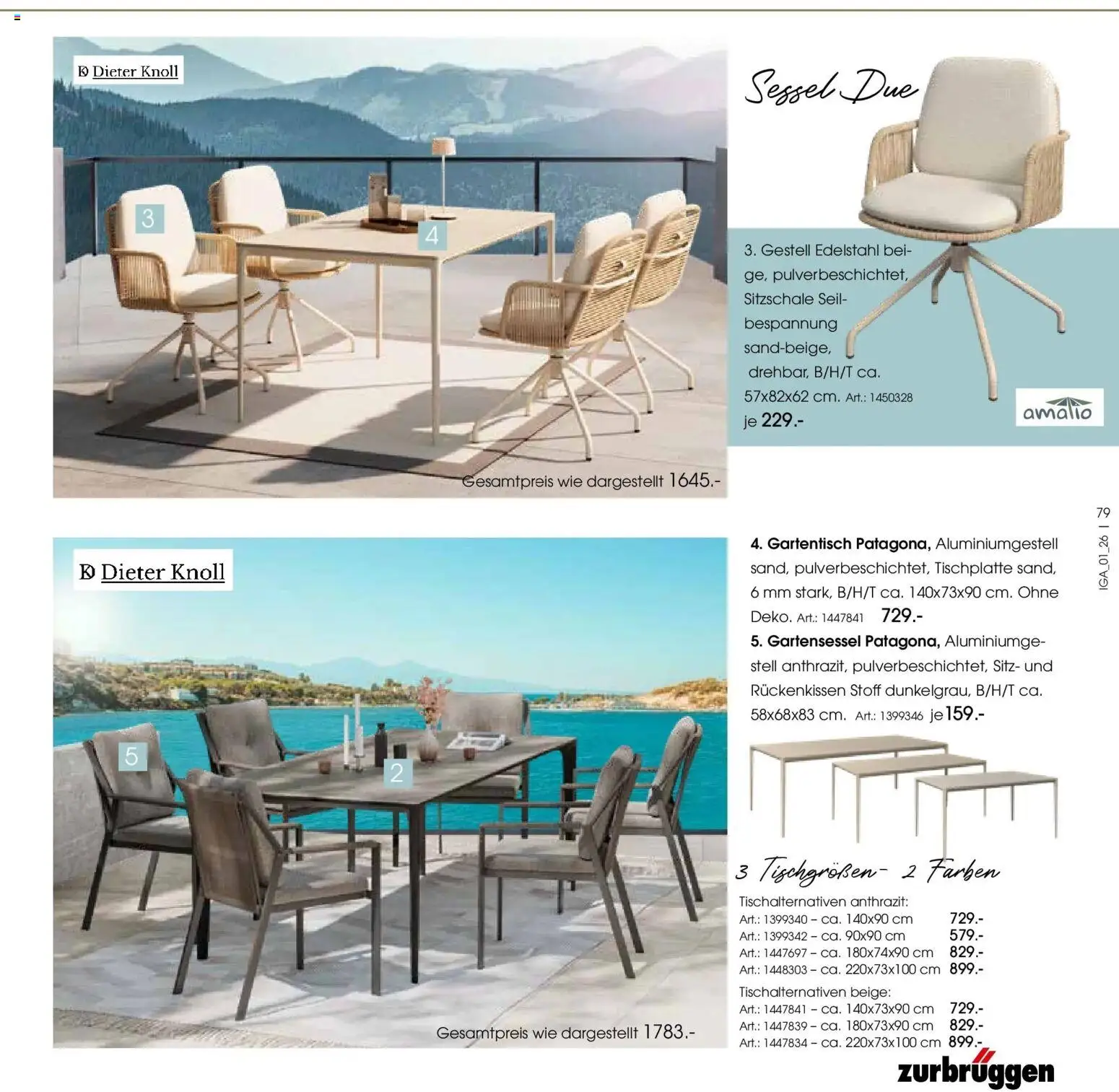 Zurbrüggen Garten Unna – gültig ab 19.03.2025 | Seite: 79 | Produkte: Sessel