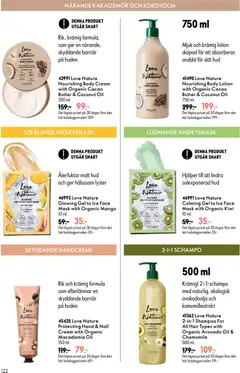 Oriflame erbjudanden - Förhandsvisning av reklamblad från butik Oriflame aktuell från 26/08/2026 | Sida: 122 | Produkter: Kokosolja, Ansiktsmask, Avokadoolja, Kakaosmör