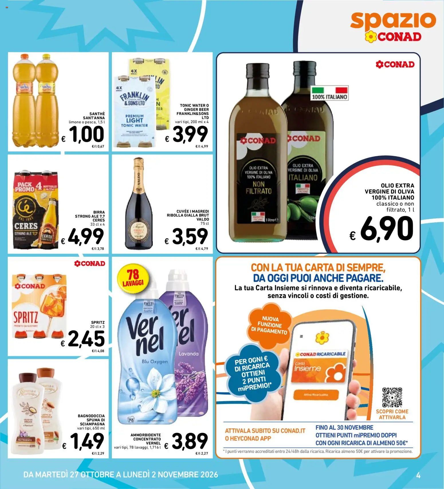 Volantino Spazio Conad del 20/10/2026 | Pagina: 32 | Prodotti: Ammorbidente, Limone, Olio, Lavanda