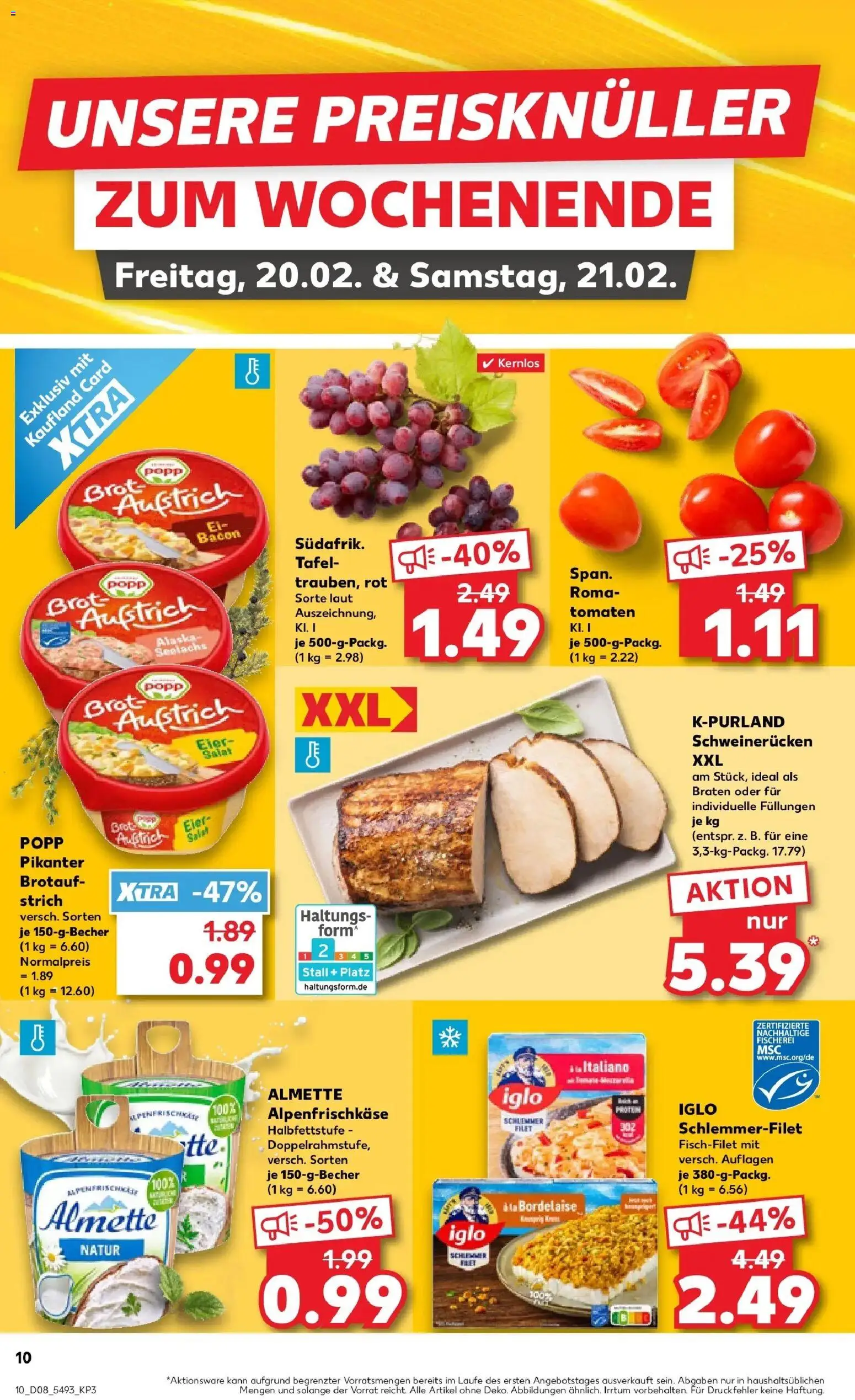 Kaufland prospekt Calw	 – gültig ab 19.02.2026 | Seite: 18 | Produkte: Eier, Iglo, Tomaten, Salat