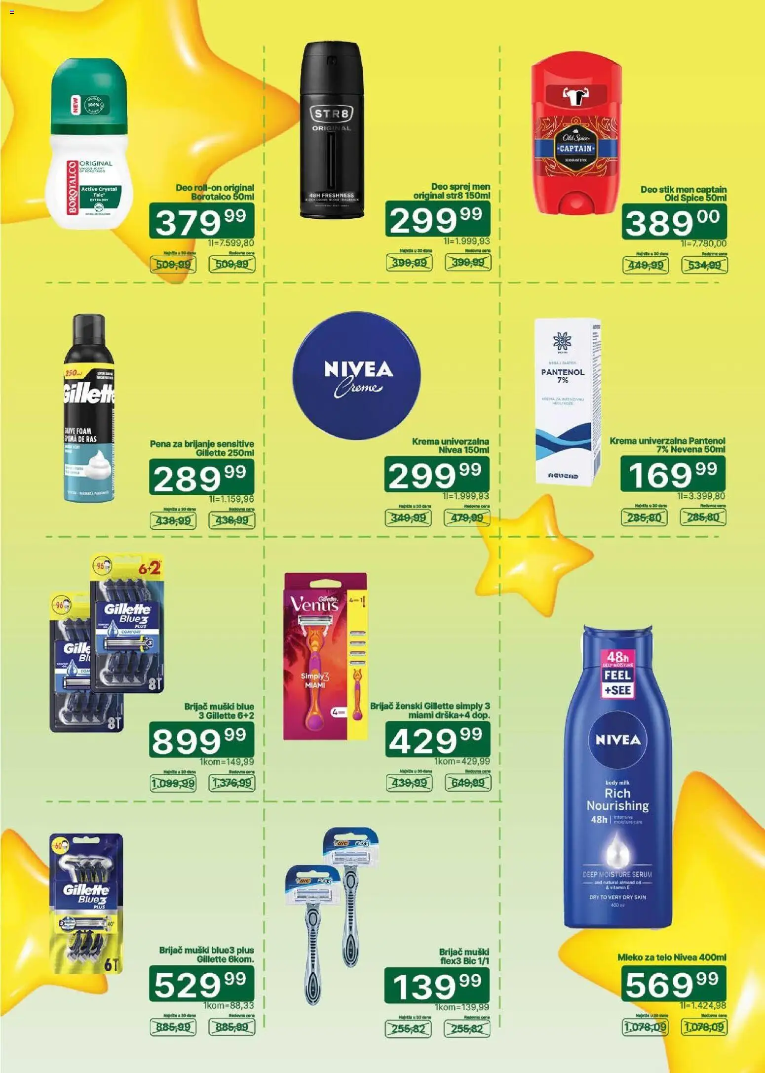 Univerexport katalog - važi od 01.10.2026 | Strana: 10 | Proizvode: Gillette, Brijač, Nivea, Pena za brijanje