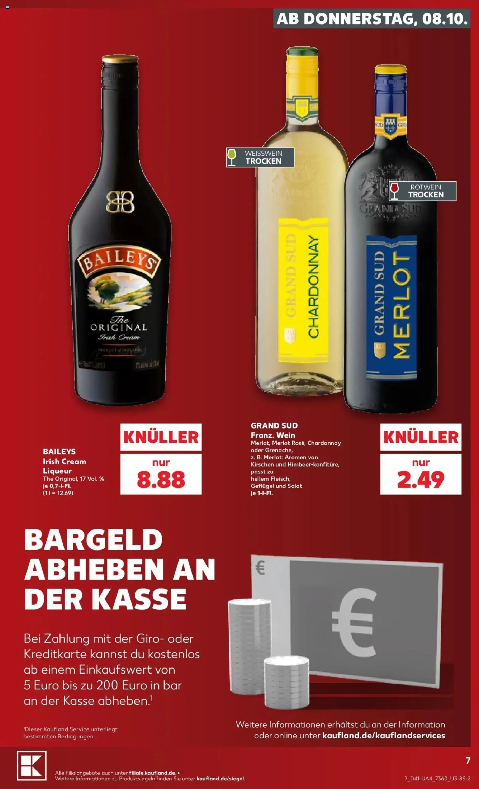 Prospekt Kaufland ab 05.10.2026 » Angebote Online zum Blättern | Seite: 17 | Produkte: Weißwein, Rotwein trocken, Kirschen, Wein