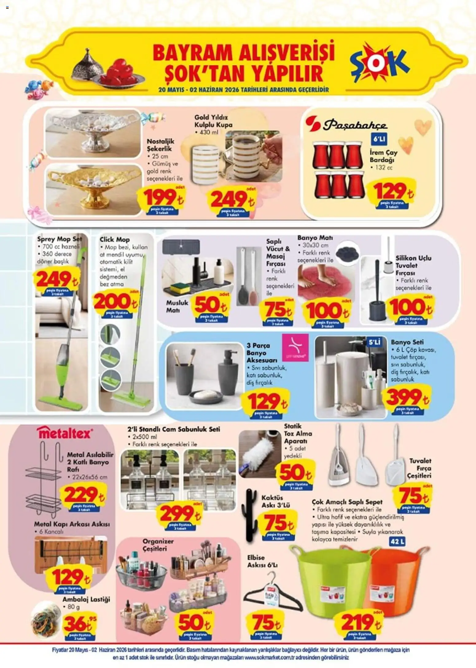 Şok Market Katalog - 20.05.2026 tarihinden itibaren geçerlidir | Sayfa: 4 | Ürünler: Tuvalet, Şekerlik, Bağlayıcı, Diş fırçalık