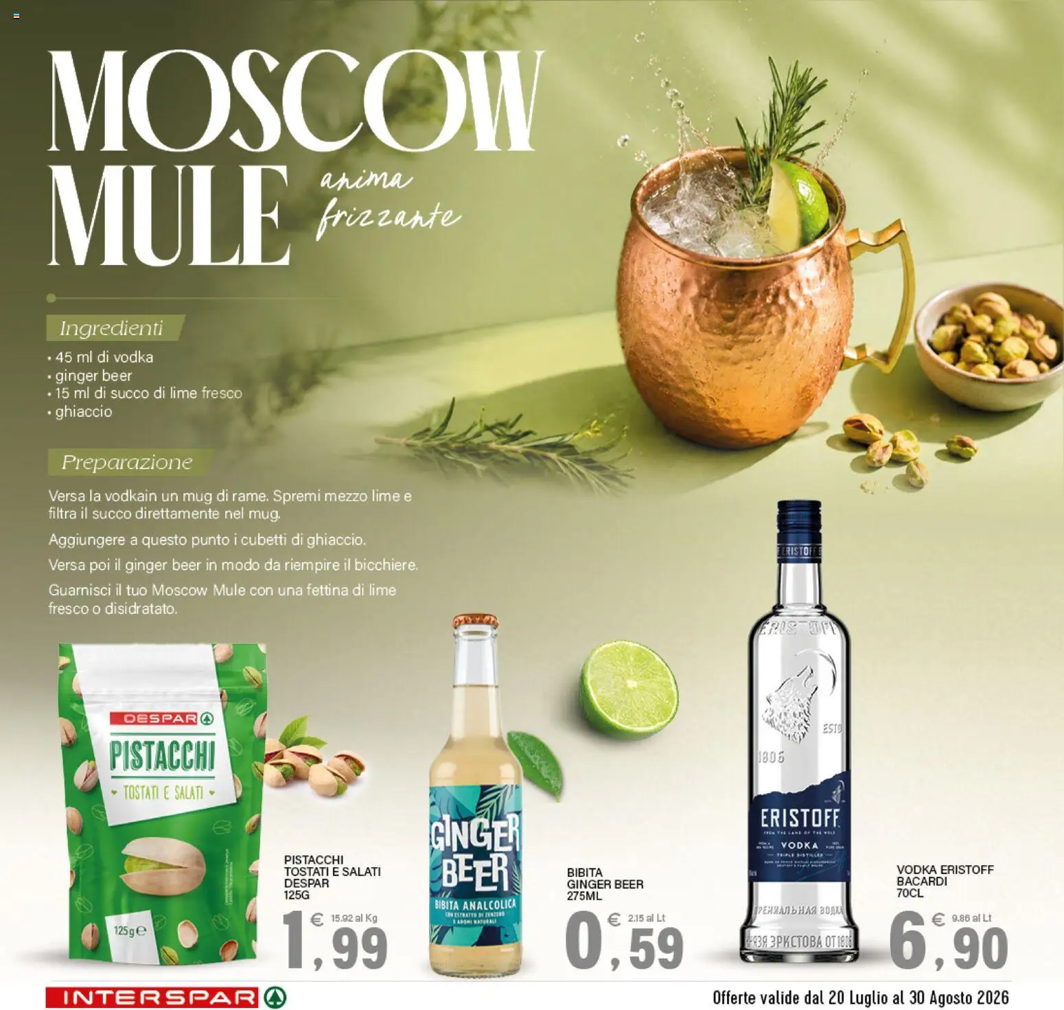 Volantino Interspar del 20/07/2026 | Pagina: 7 | Prodotti: Succo di lime, Lime, Ingredienti, Pistacchi