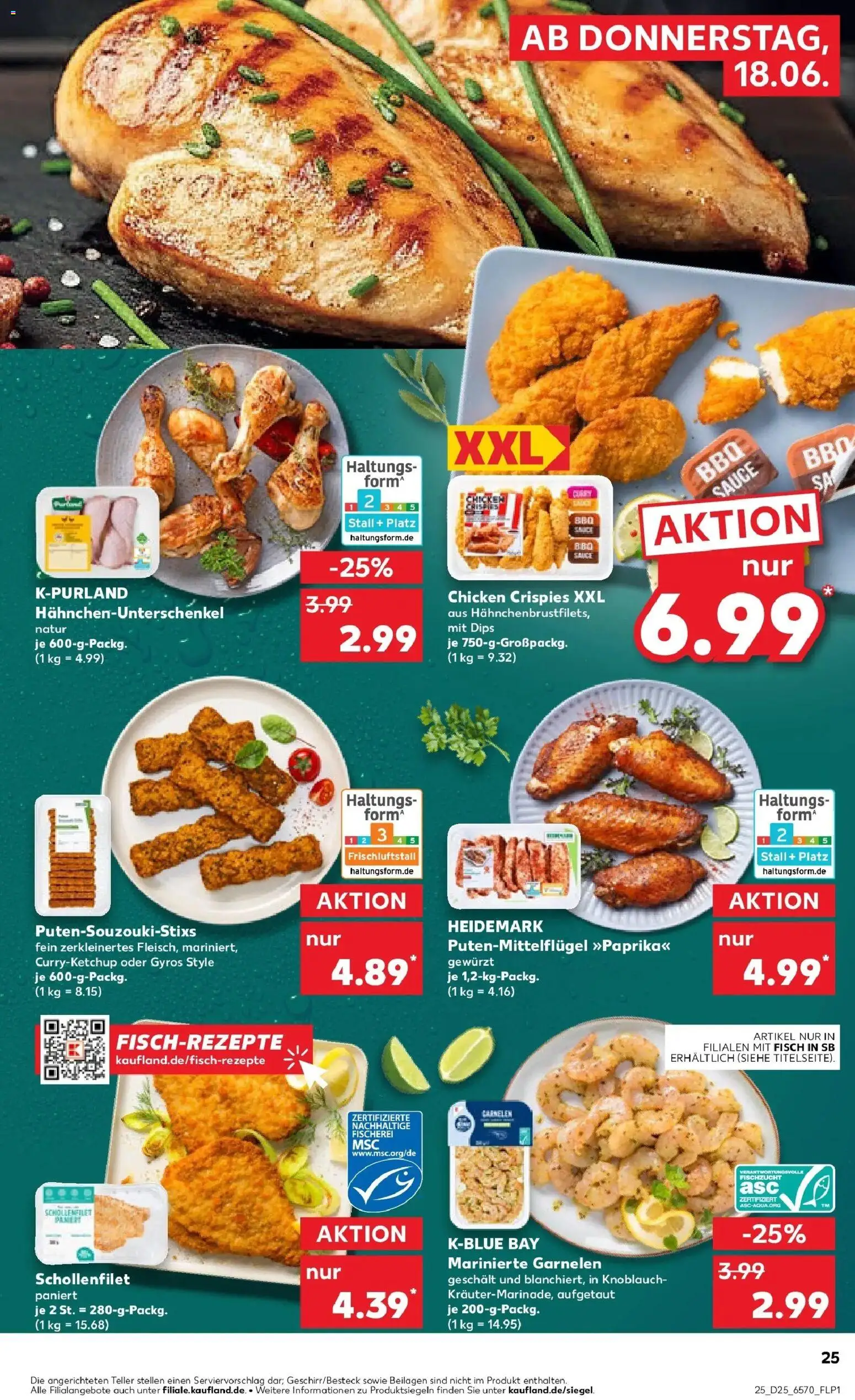 Kaufland Prospekt Pfungstadt – gültig ab 15.06.2026 | Seite: 34 | Produkte: Garnelen, Fisch, Gyros, Knoblauch