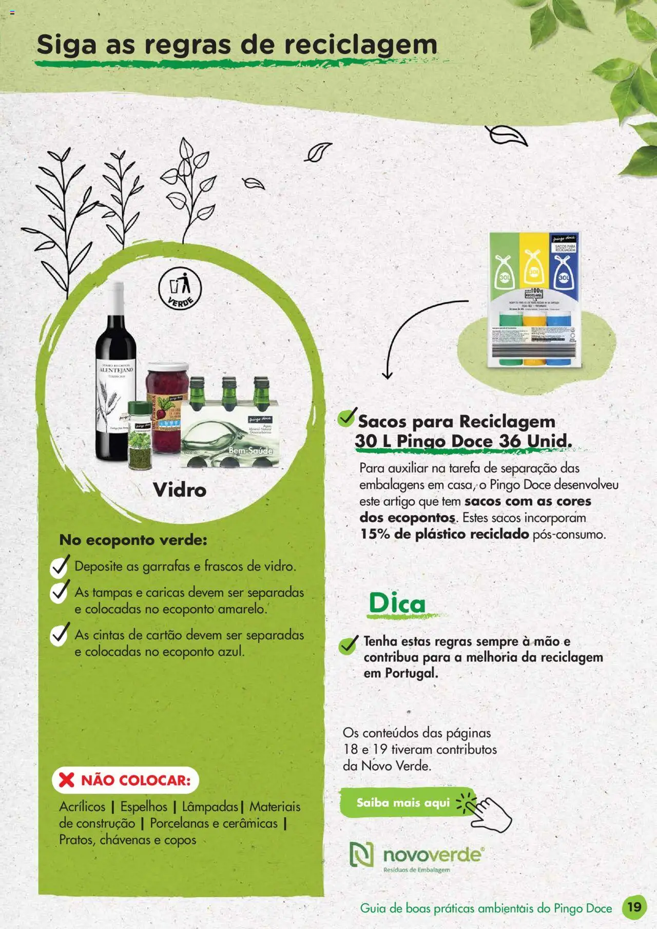 Pingo Doce Guia de Boas Práticas Ambientais │ válido de 24.02.2022 | Página: 19