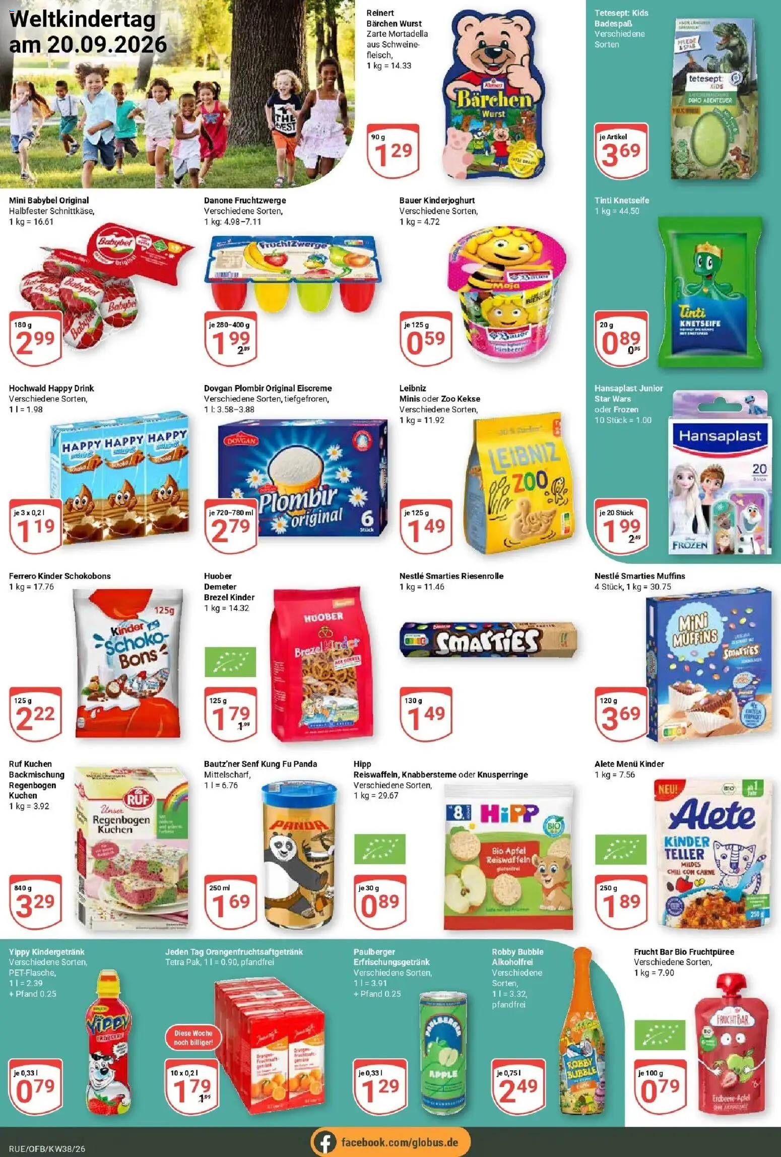 Globus Prospekt Rüsselsheim (ab 14.09.2026) » Angebote online | Seite: 24 | Produkte: Smarties, Äpfel, Babybel, Kekse