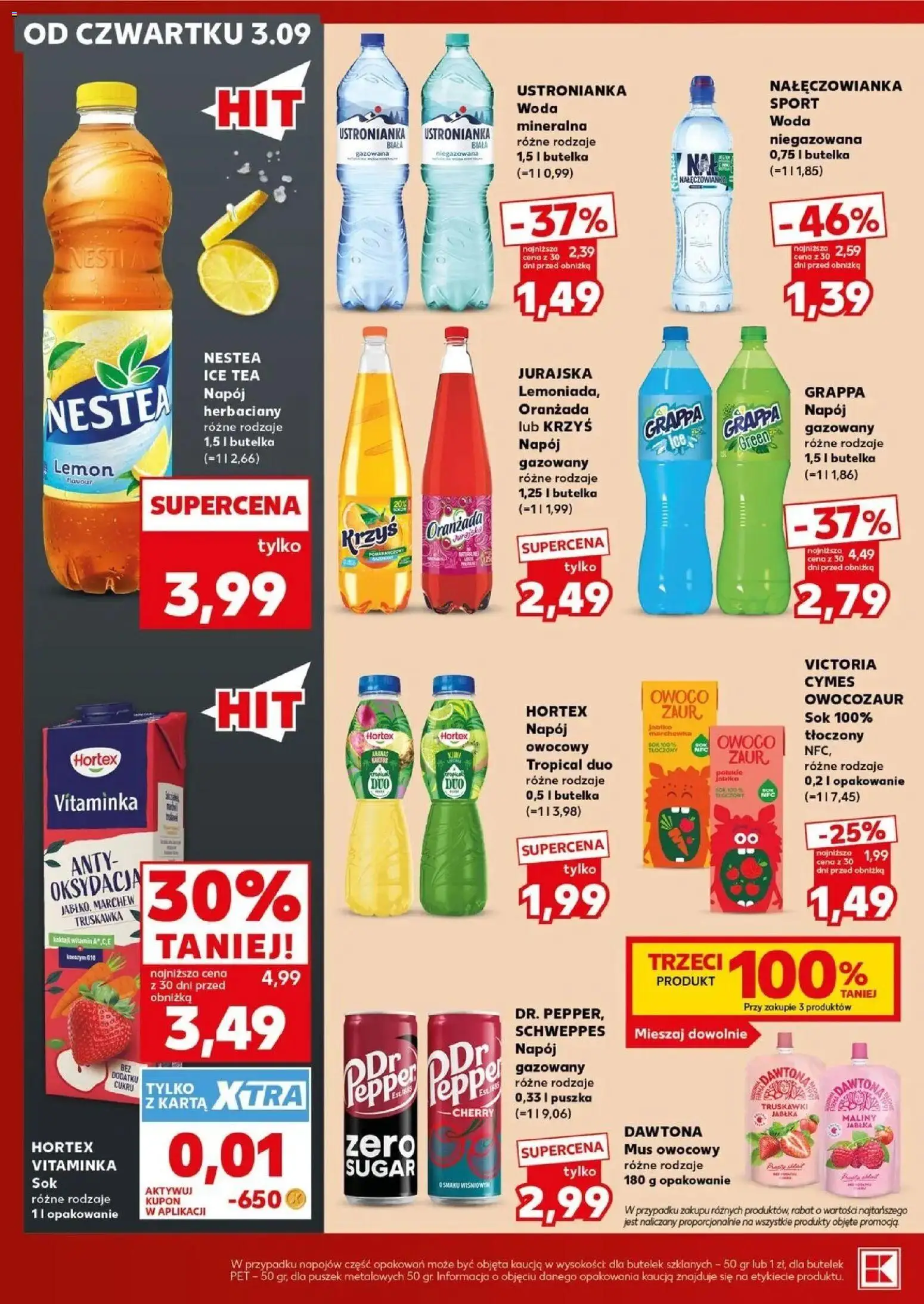 Kaufland gazetka - Super sobota od 05.09.2026 - od jutra PDF | Strona: 20 | Produkty: Oranżada, Woda mineralna, Grappa, Sok