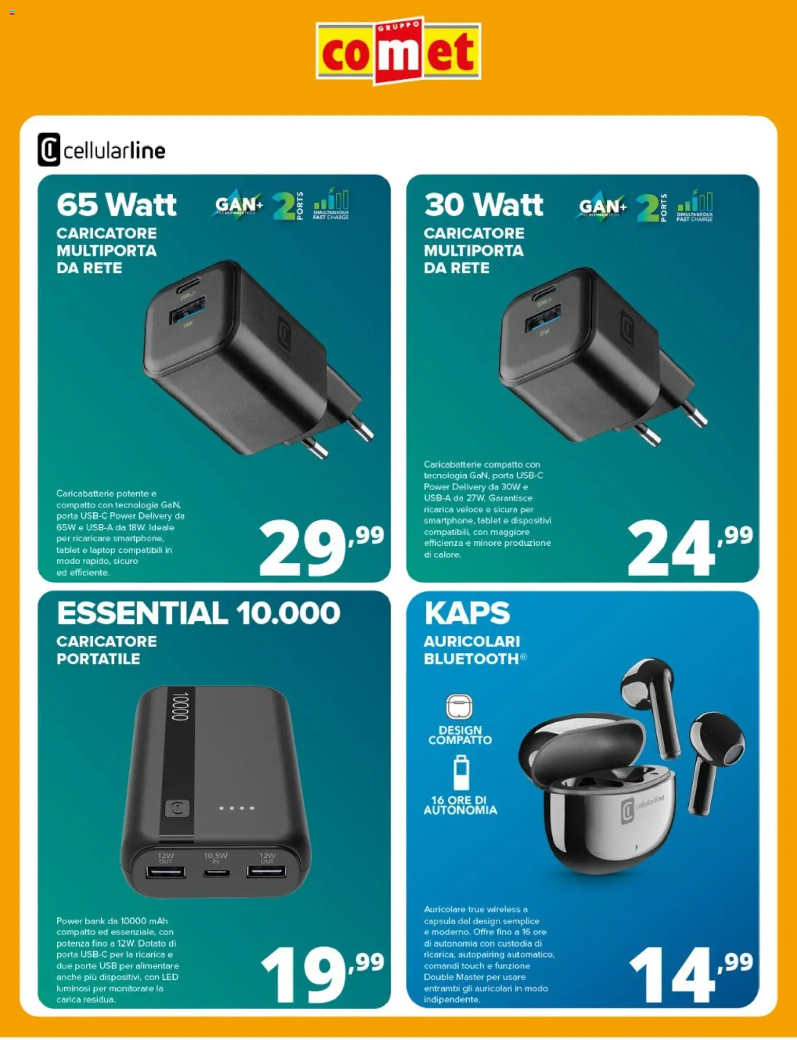 Volantino Comet del 11.06.2026 | Pagina: 12 | Prodotti: Power bank, Laptop, Tablet, USB