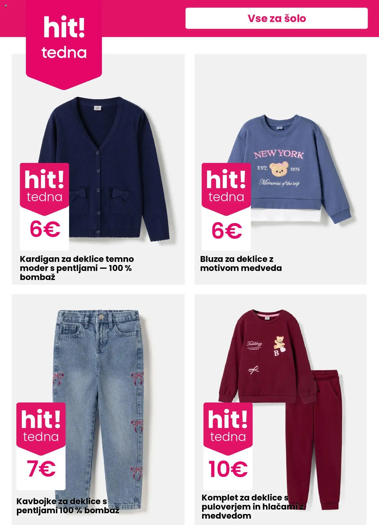 Novi Pepco katalog ponudbe – veljaven od 06.08.2026 | Stran: 5 | Izdelki: Bluza, Kavbojke
