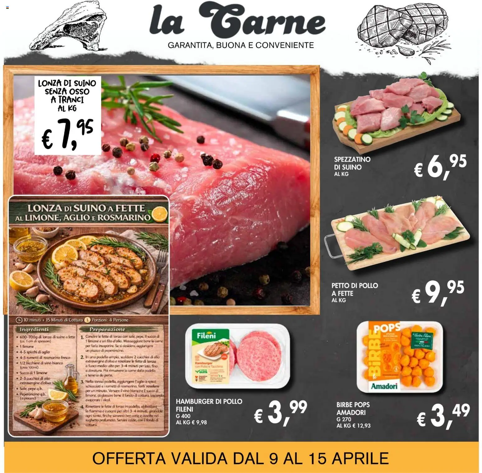 Volantino Coal del 09.04.2026 | Pagina: 4 | Prodotti: Suino, Limone, Olio, Aglio