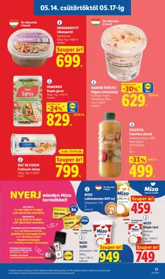 MIZO Tejföl, Zsírtartalom: 20%, 800 g - amely érvényes a következő dátumtól: 14.05.2026 | Oldal: 11
