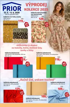Náhled letáku Prior - Akční Nabídka Oděvních A Bytových Látek  od 12.05.2026