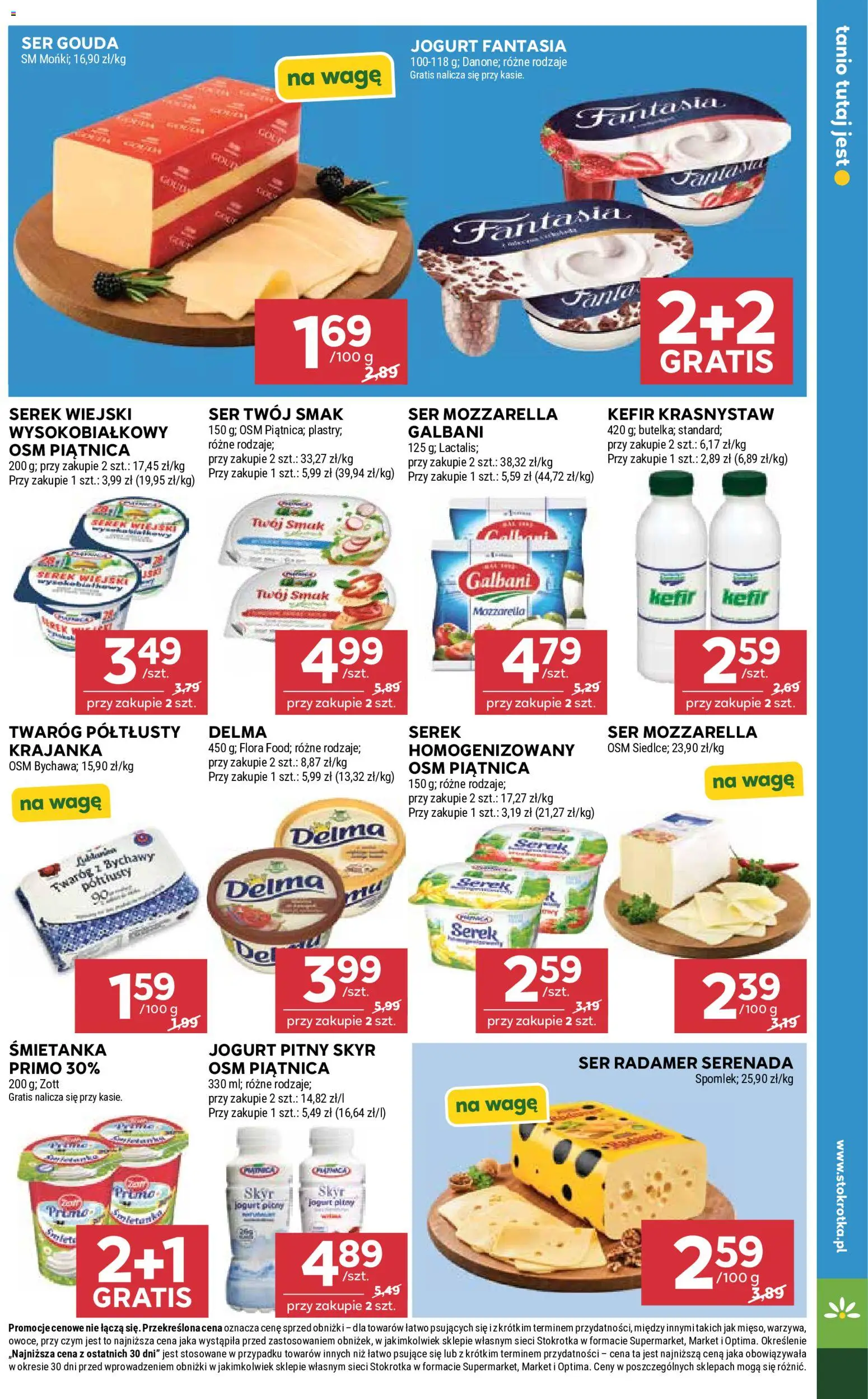 Stokrotka gazetka - Market od 24.09.2026 | Strona: 19 | Produkty: Twaróg półtłusty, Piątnica, Ser, Kefir Krasnystaw