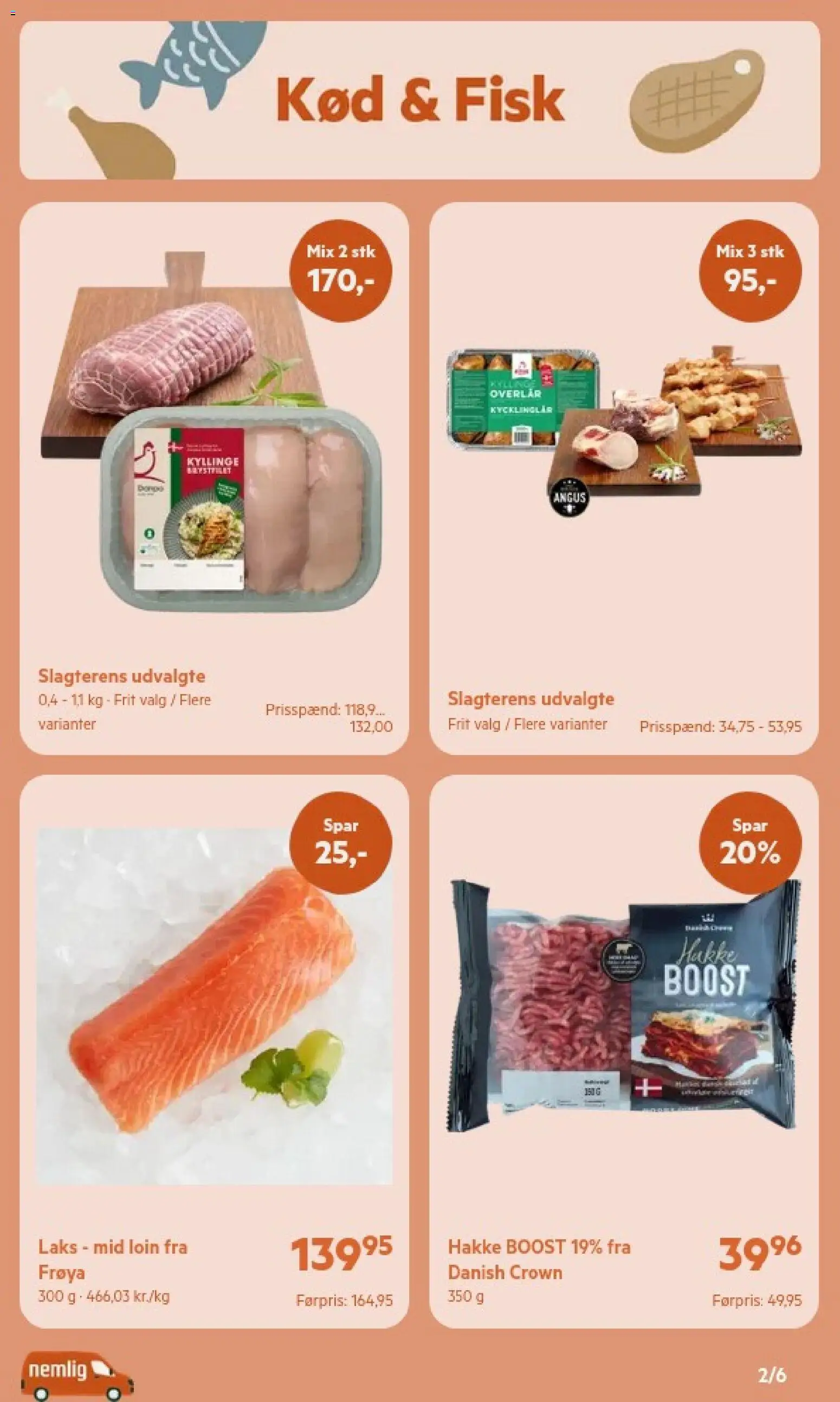 Nemlig tilbudsavis – gyldig fra 26/10/2026 | Side: 2 | Produkter: Fisk, Laks