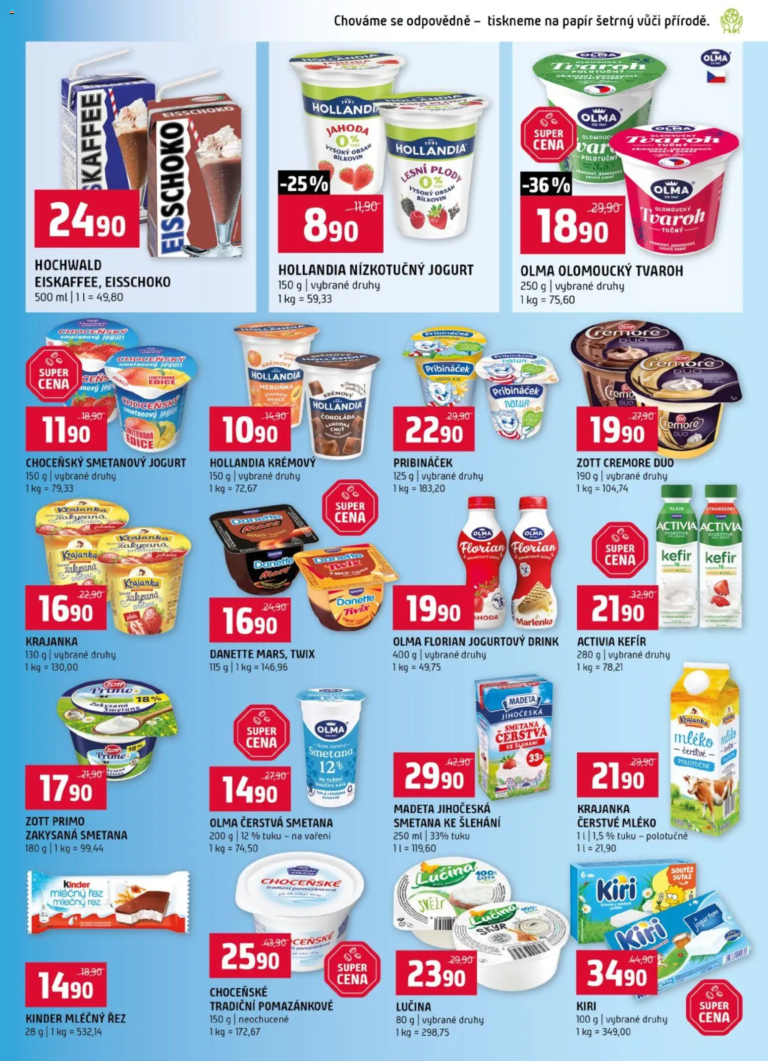Terno leták od 22.07.2026 | Strana: 5 | Produkty: Kefír, Smetanový jogurt, Smetana ke šlehání, Kinder