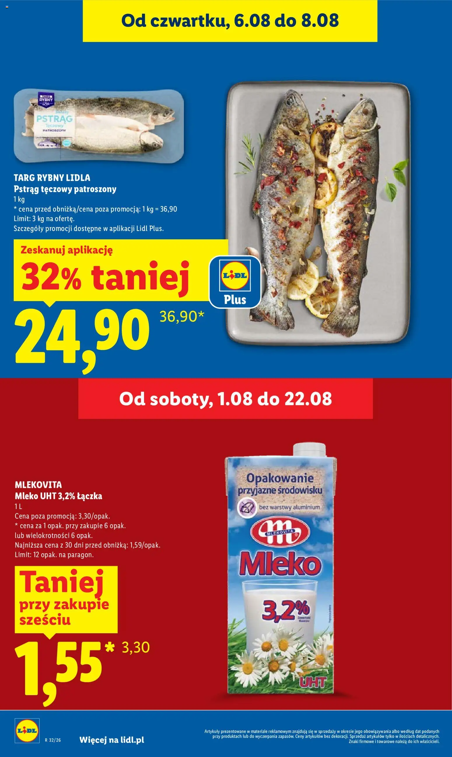 Lidl Polsko leták od 06.08.2026 | Strana: 14 | Produkty: Mléko
