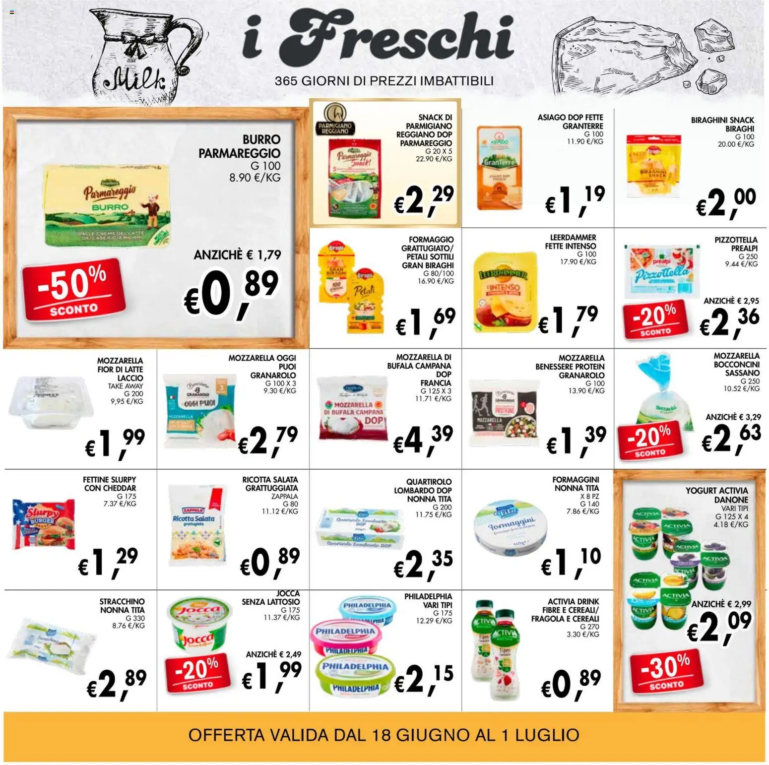 Volantino Coal del 18/06/2026 | Pagina: 10 | Prodotti: Yogurt, Mozzarella, Formaggio, Ricotta