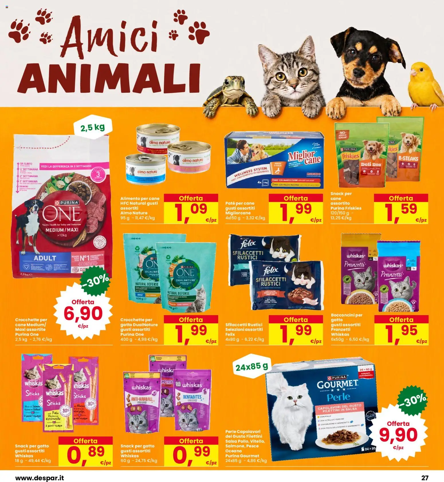 Volantino Eurospar del 30/07/2026 | Pagina: 27 | Prodotti: Paté, Pollo, Crocchette, Rustici