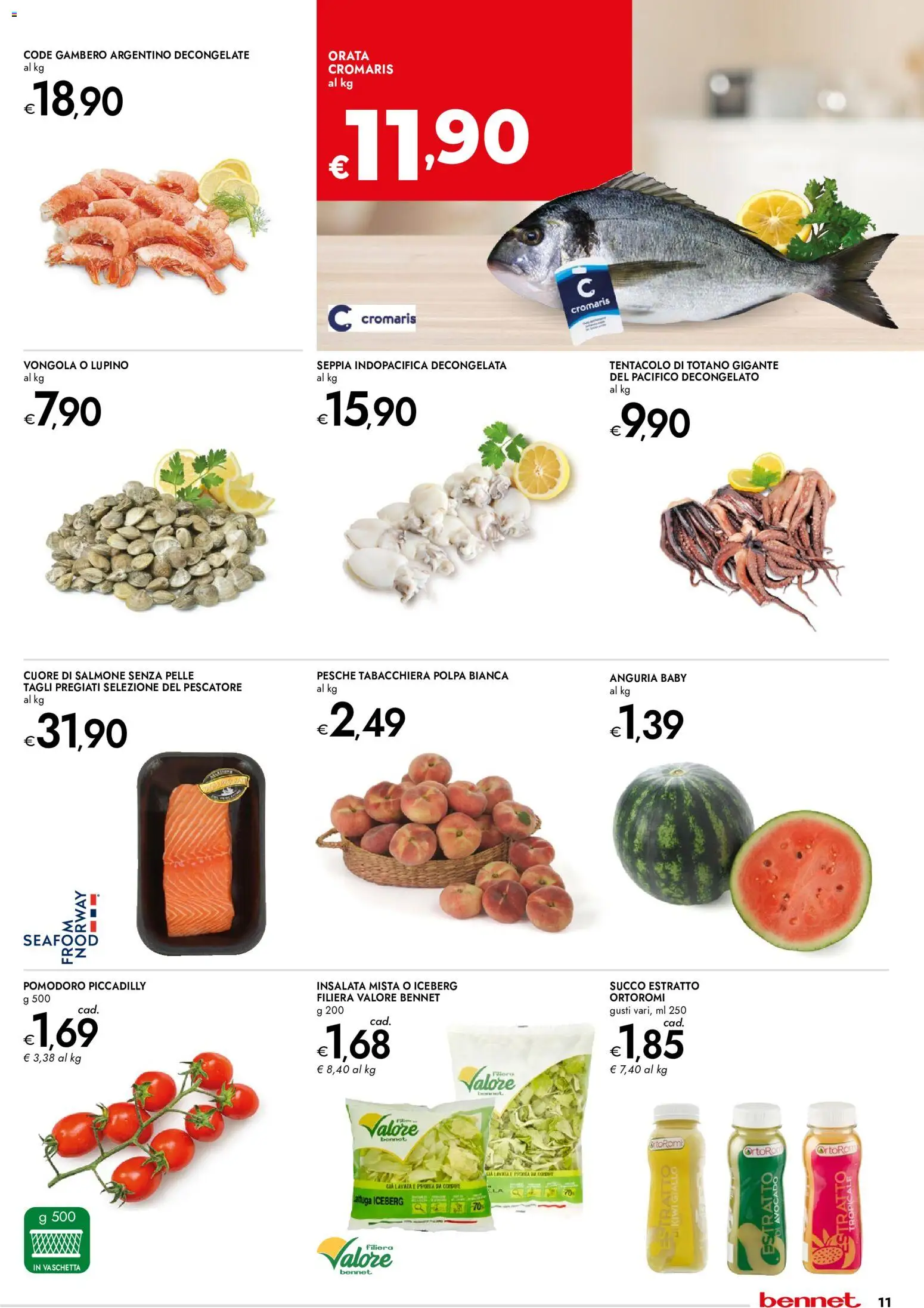 Volantino bennet del 28.05.2026 | Pagina: 11 | Prodotti: Avocado, Pomodoro, Totano, Lattuga