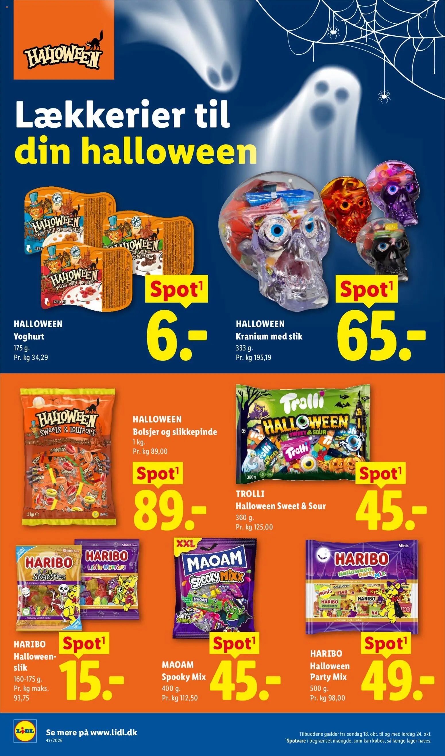 Lidl tilbudsavis – gyldig fra 18/10/2026 | Side: 22 | Produkter: Yoghurt, Slik, Bolsjer, Søm