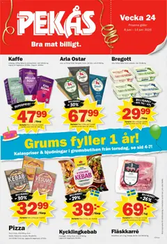 Pekås erbjudanden - Förhandsvisning av reklamblad från butik Pekås aktuell från 08.06.2026