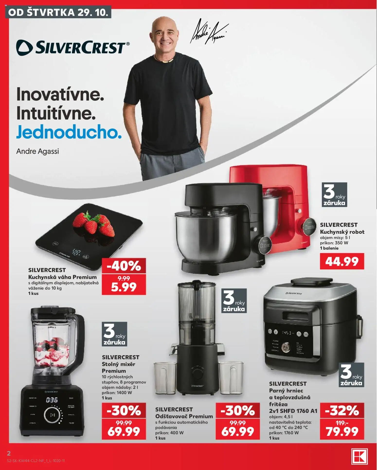 Kaufland SK akciós ujság - amely érvényes a következő dátumtól: 2026.10.29. | Oldal: 2 | Termékek: Robot, SilverCrest, Mixer