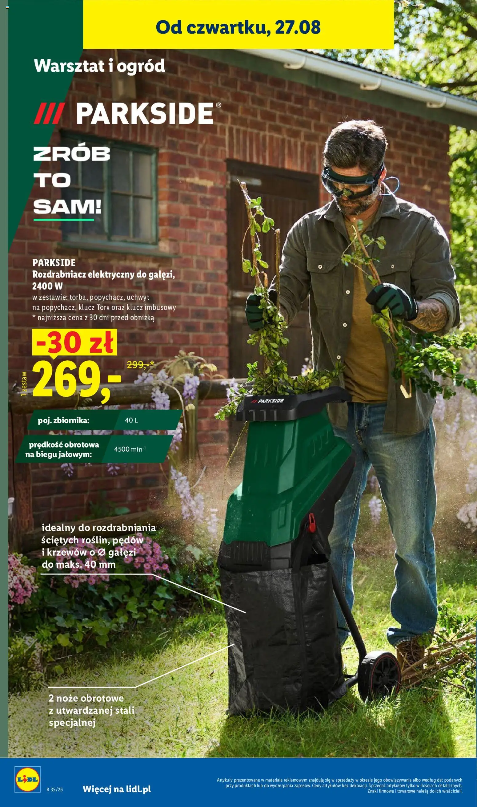 Lidl Polsko leták od 24.08.2026 | Strana: 34 | Produkty: Parkside, Nože
