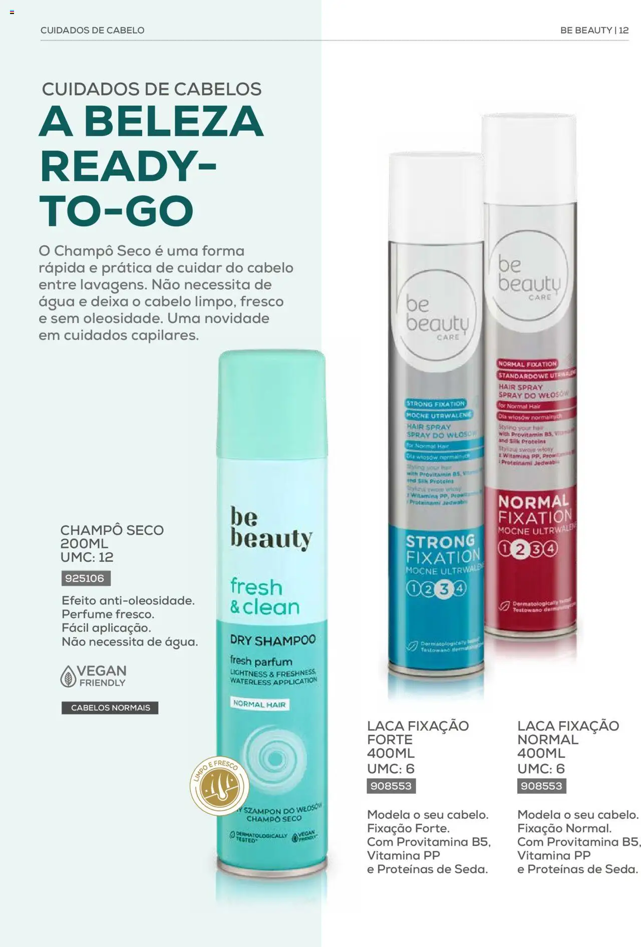 Recheio Be Beauty │ válido de 23/07/2024 | Página: 12 | Produtos: Agua, Perfume, Shampoo