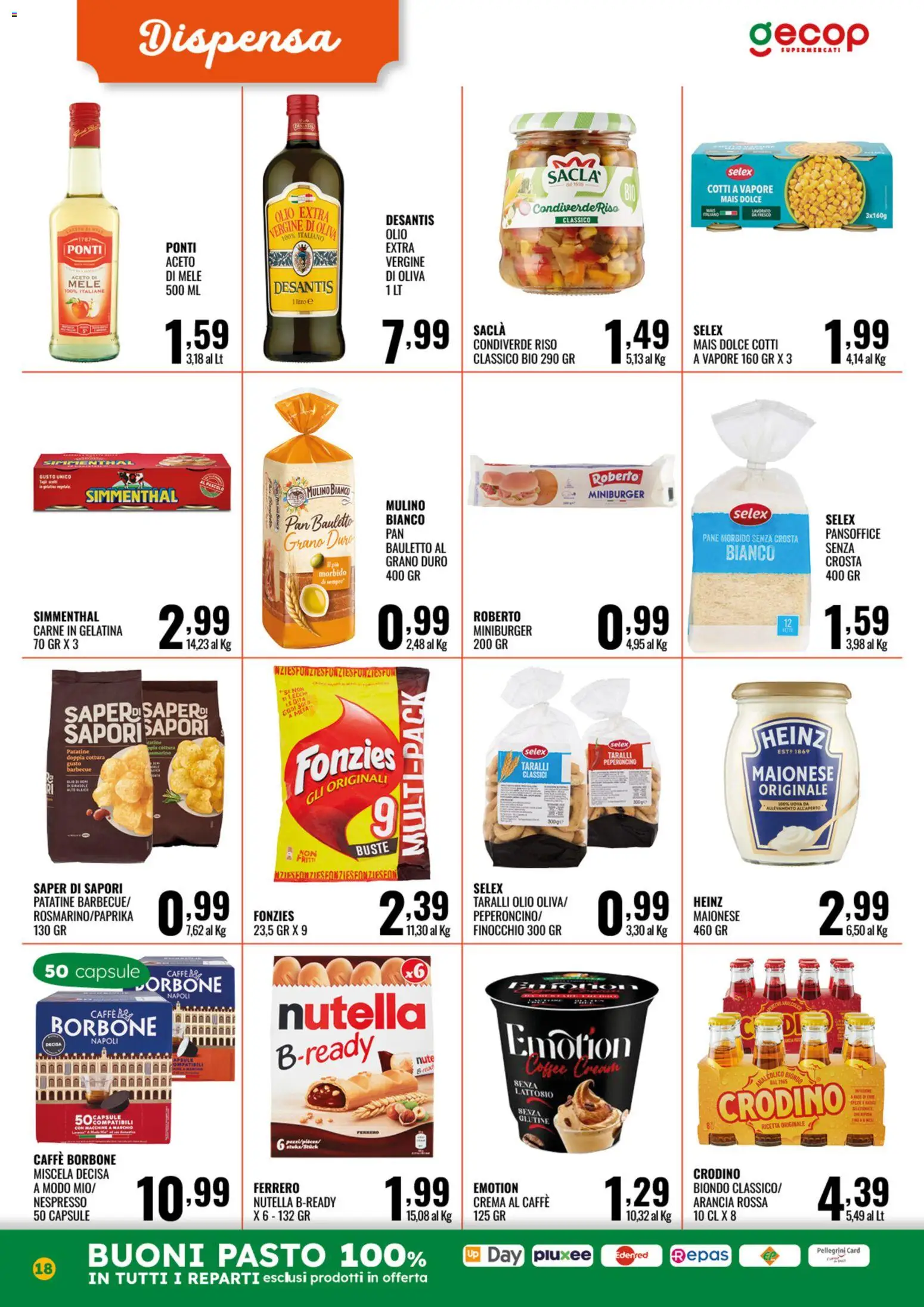 Volantino GECOP del 01.06.2026 | Pagina: 18 | Prodotti: Pane, Olio, Arancia, Mais