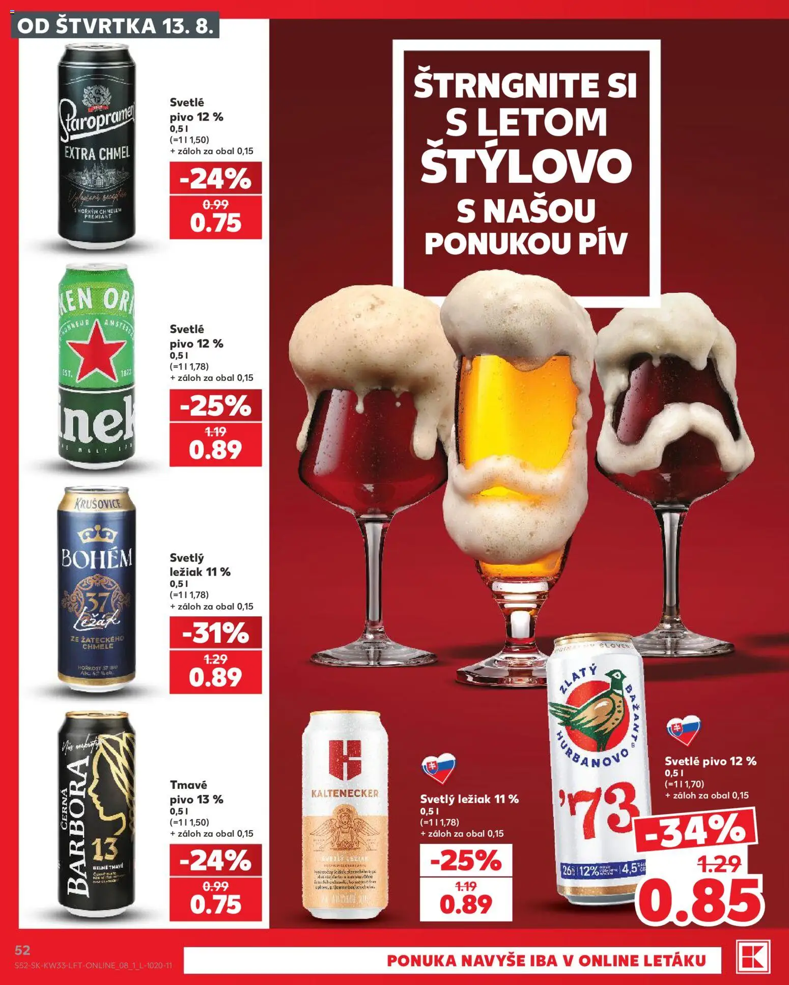 Nové Kaufland akcie – leták je platný od 13.08.2026 | Strana: 52