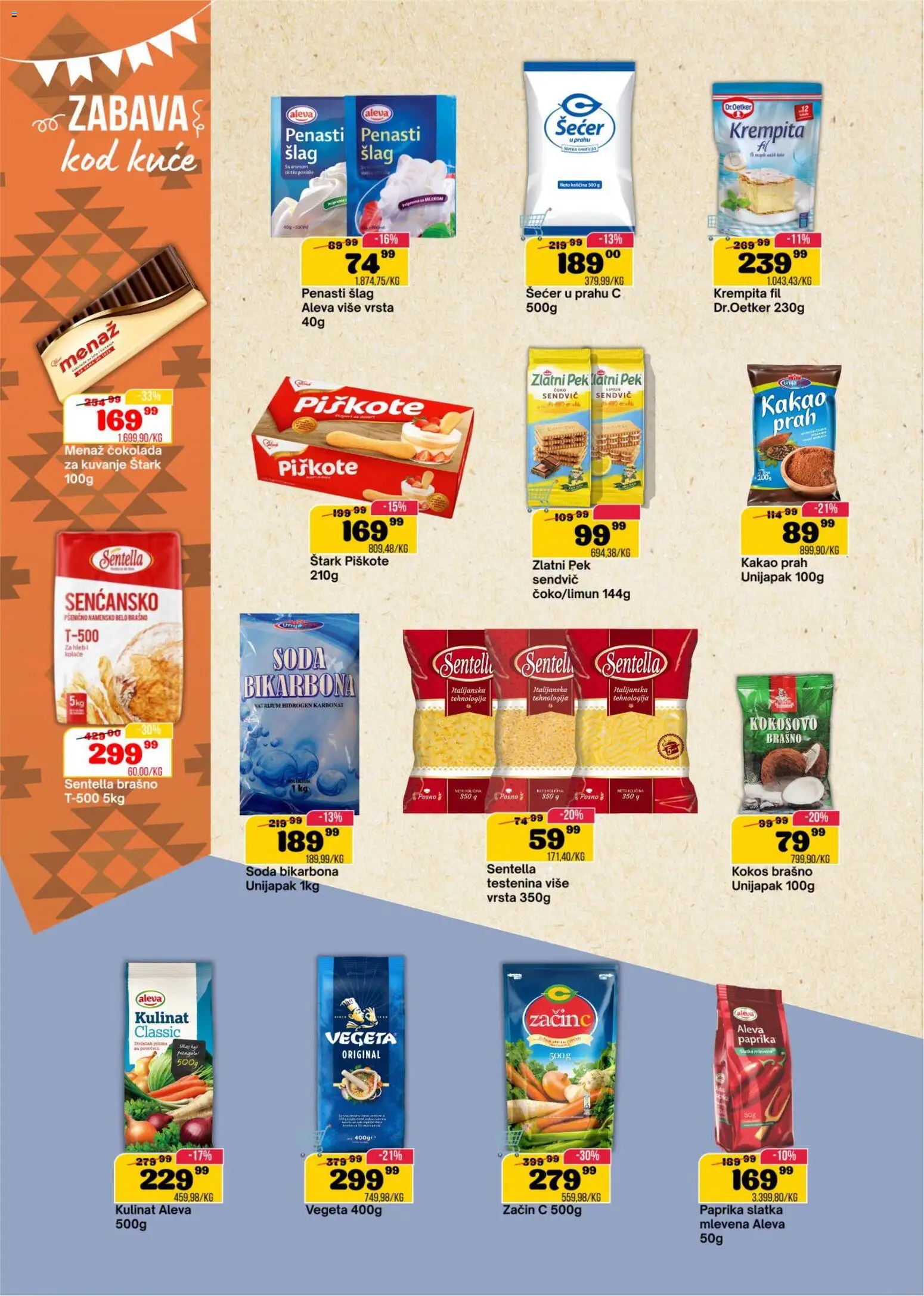 Senta Promet katalog - važi od 09.09.2026 | Strana: 10 | Proizvode: Testenina, Kokos, Brašno, Limun