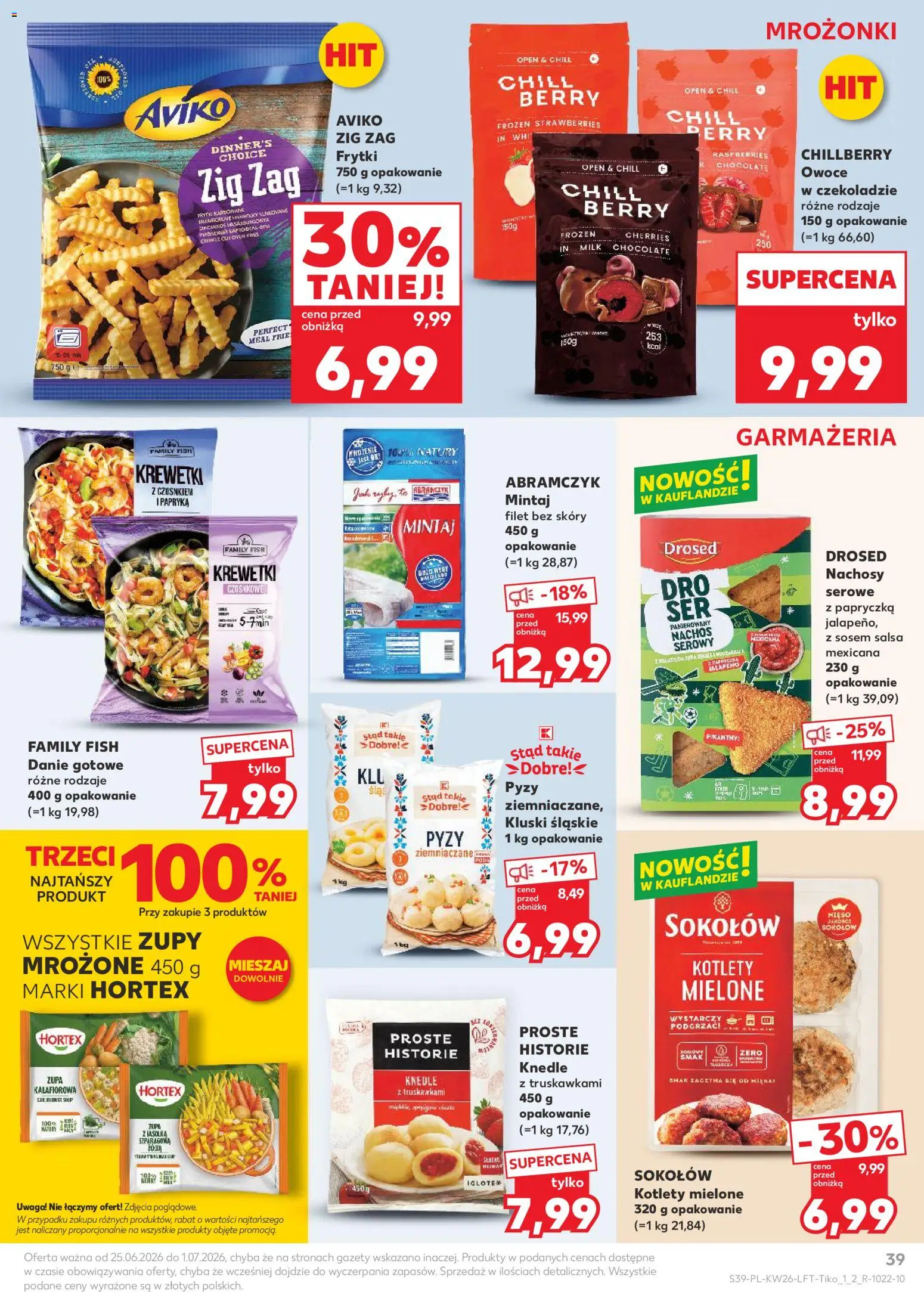 Kaufland Polsko leták od 25.06.2026 | Strana: 39 | Produkty: Nachos, Filet, Milk chocolate