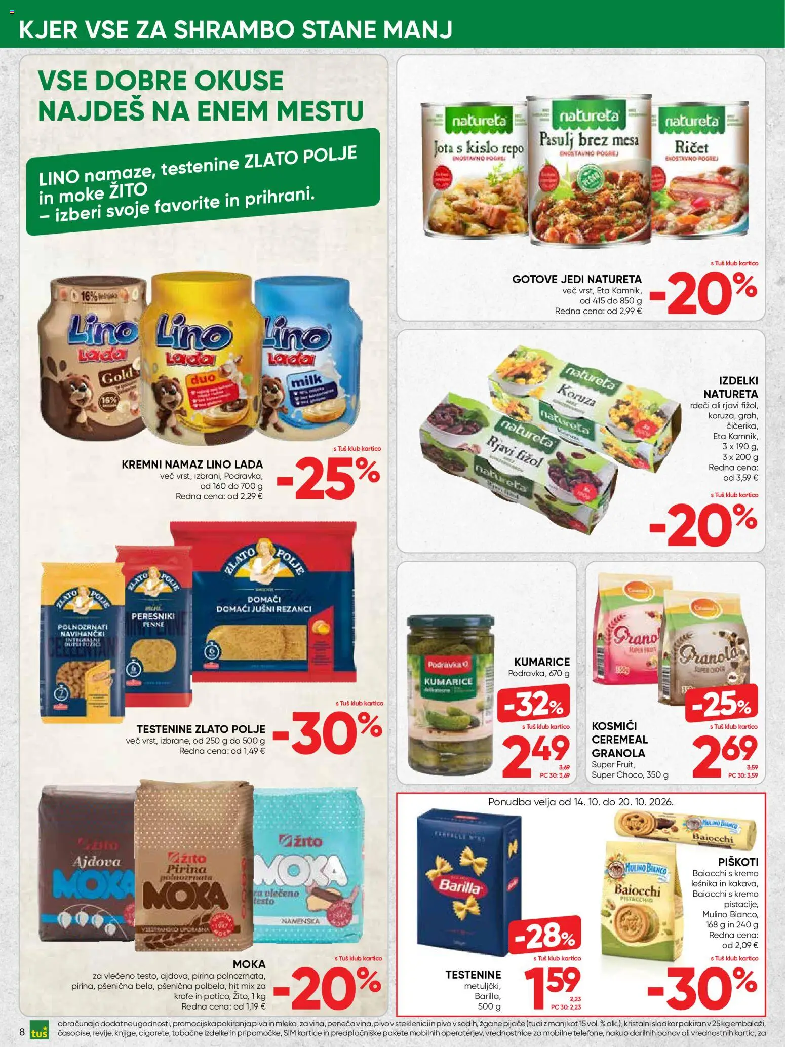 Novi Tuš katalog ponudbe – veljaven od 14.10.2026 | Stran: 8
