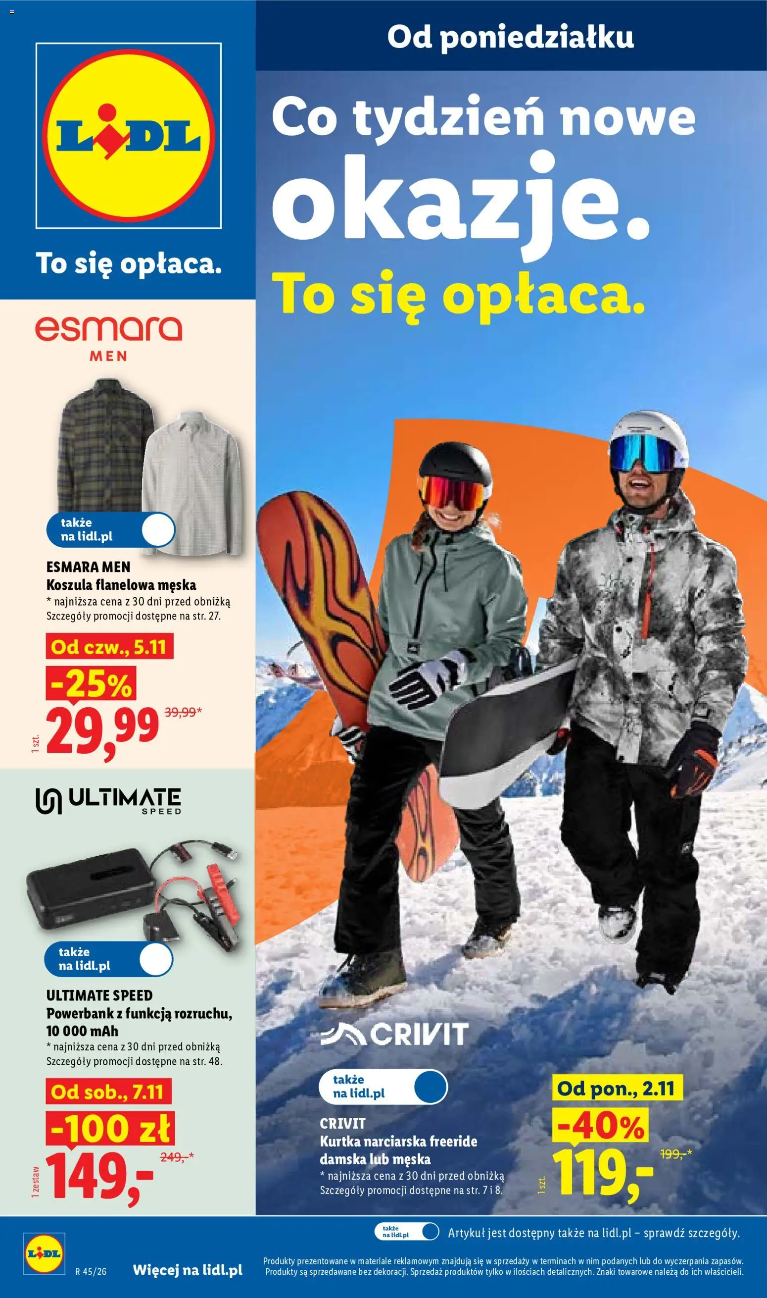 Lidl Polsko katalog od 02.11.2026 | Strana: 1 | Produkty: Ultimate Speed