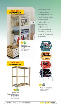 Brico Rangement & cuisines - Voorbeeld van een folder van Brico, geldig van 23/07/2026 | Pagina: 53 | Producten: La, Pin