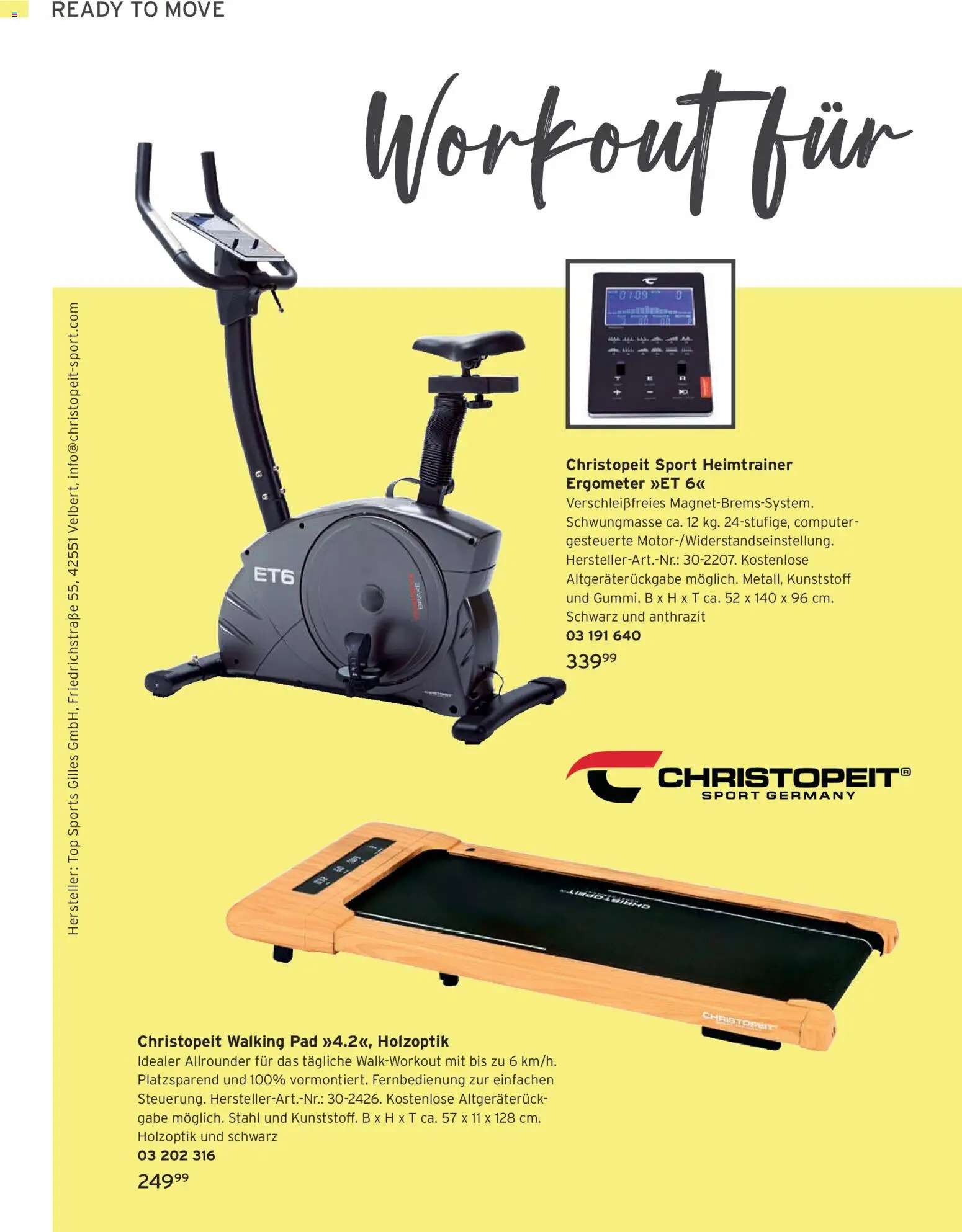 Tchibo Katalog Frühling – gültig ab 24.03.2026 | Seite: 126 | Produkte: Top, Walking, Ergometer, Computer