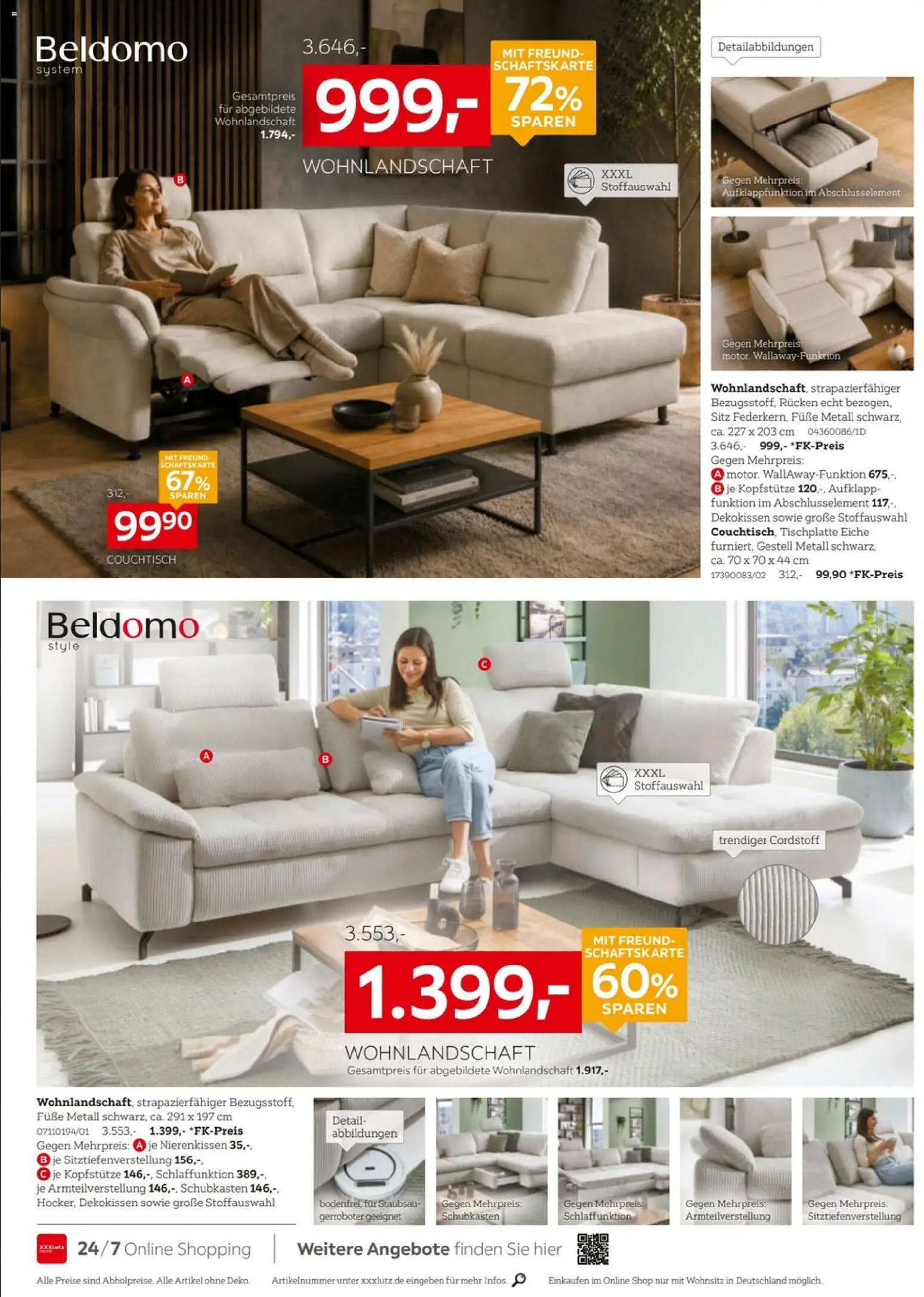 XXXLutz Marken zum Bestpreis – gültig ab 24.10.2026 | Seite: 5 | Produkte: Wohnlandschaft, Couchtisch
