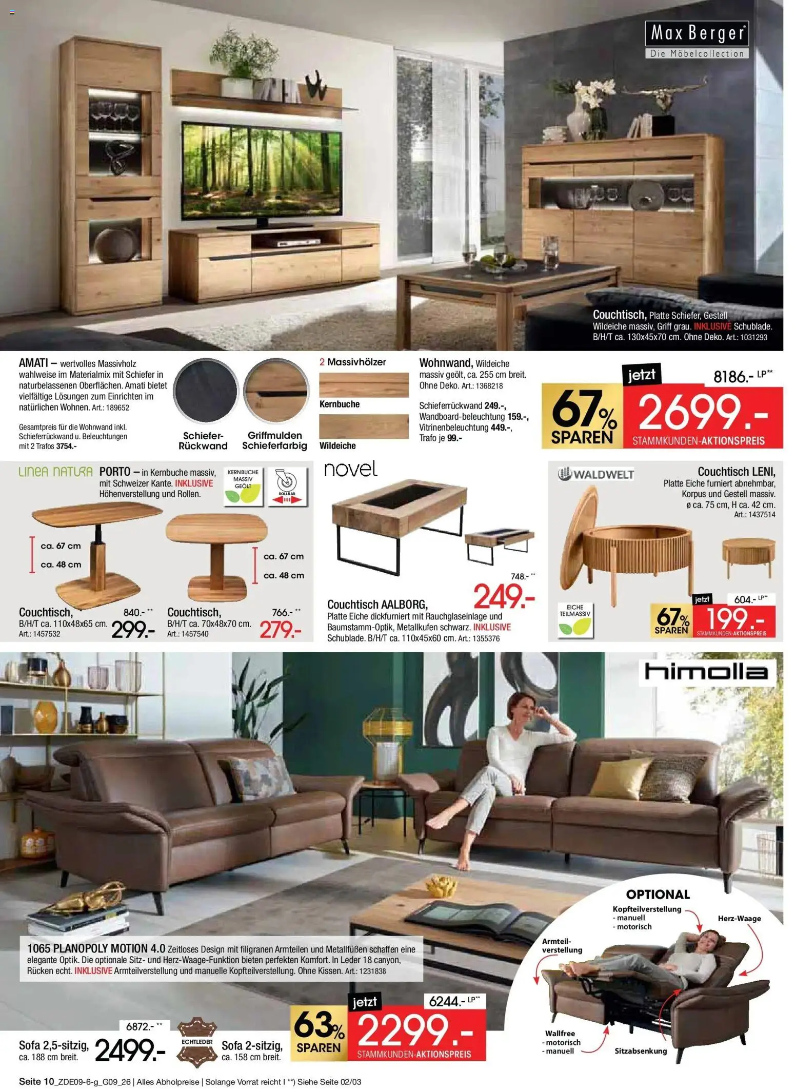 Zurbrüggen Prime Shopping week – gültig ab 12.09.2026 | Seite: 12 | Produkte: Wohnwand, Sofa, Couchtisch