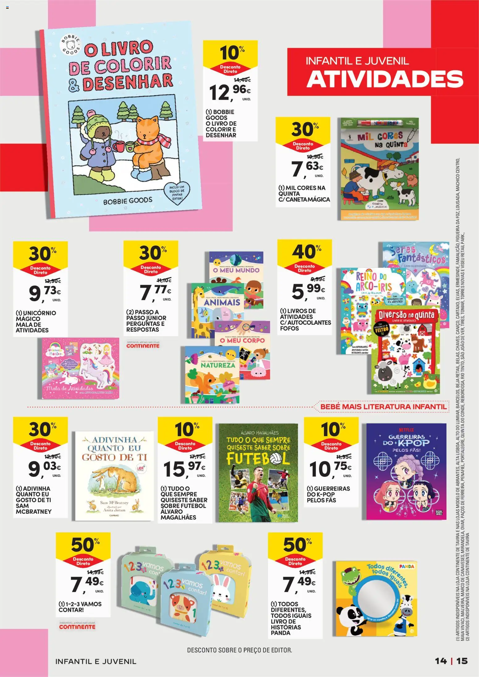 Continente - Feira do Livro  Abre espaço para a distração │ válido de 23/06/2026 | Página: 15