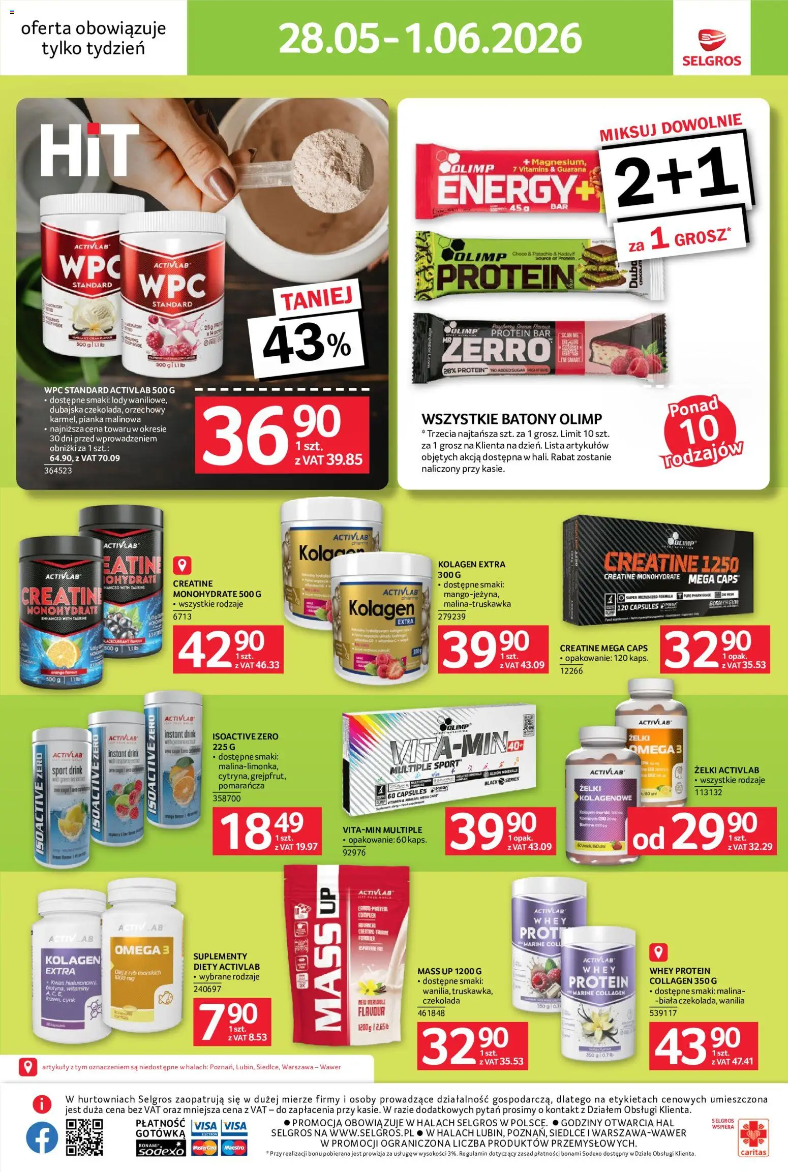Selgros cash&carry gazetka - Jeszcze więcej super promocji od 28.05.2026 | Strona: 11 | Produkty: Malina, Żelki, Czekolada, Lody