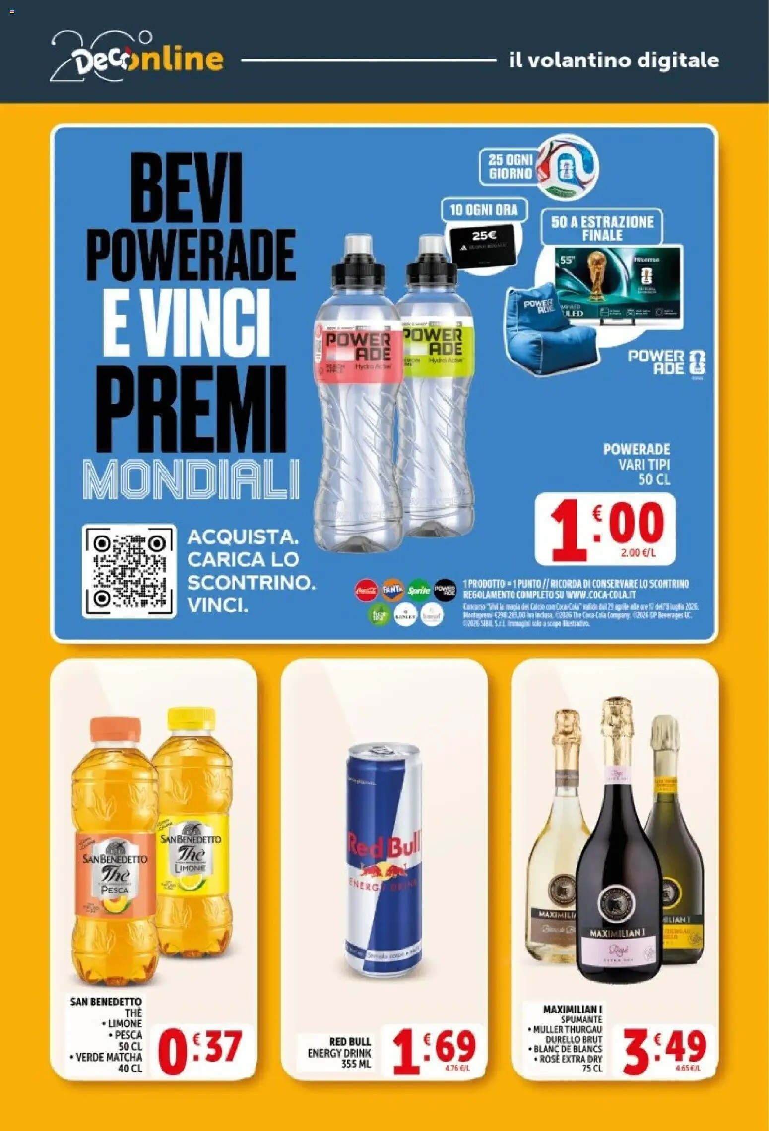 Volantino Decò del 20.05.2026 | Pagina: 38 | Prodotti: Limone, The, Spumante, Red Bull
