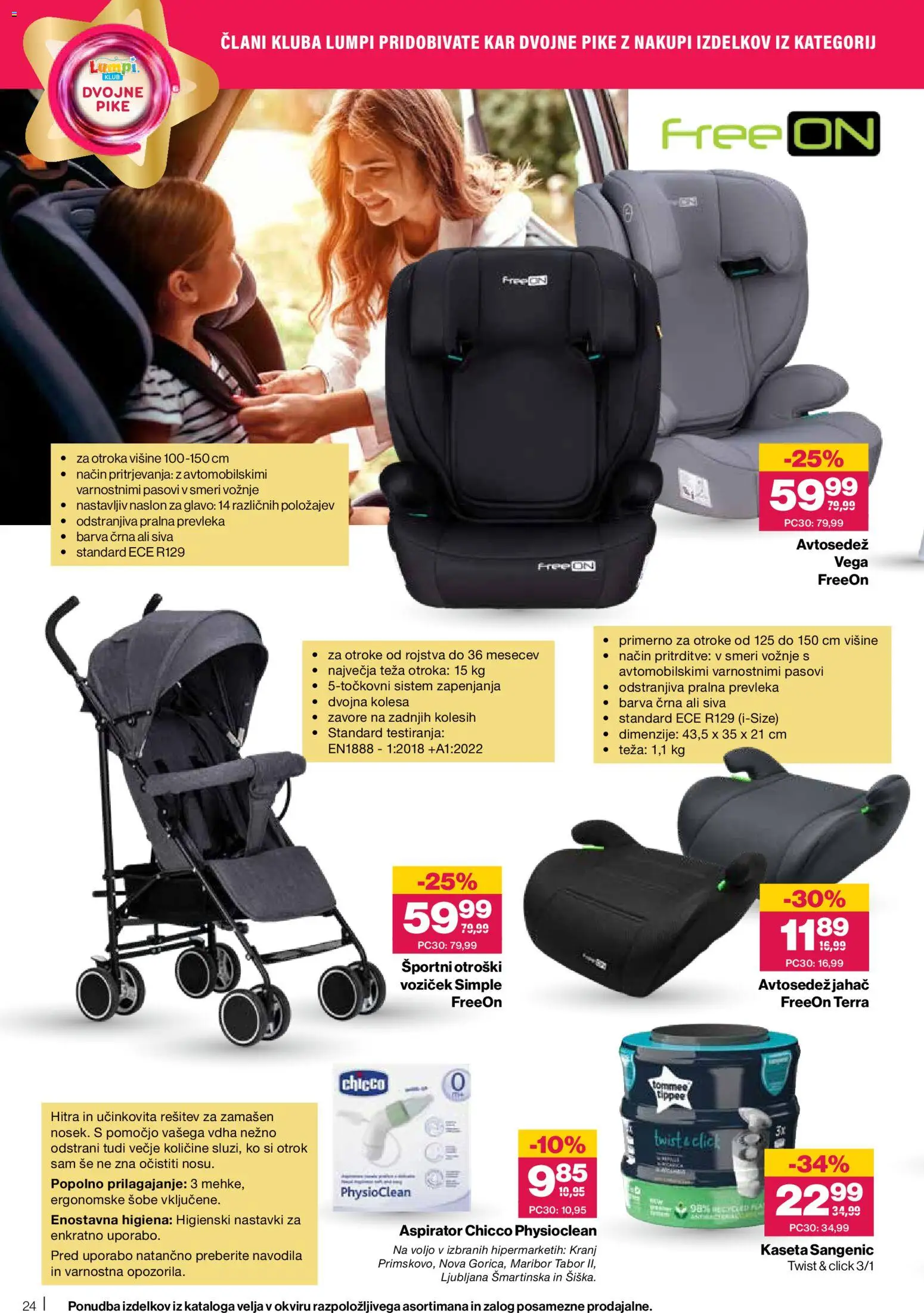 Novi Mercator katalog ponudbe – veljaven od 13.05.2026 | Stran: 24 | Izdelki: Teza, Prevleka, Barva, Voziček