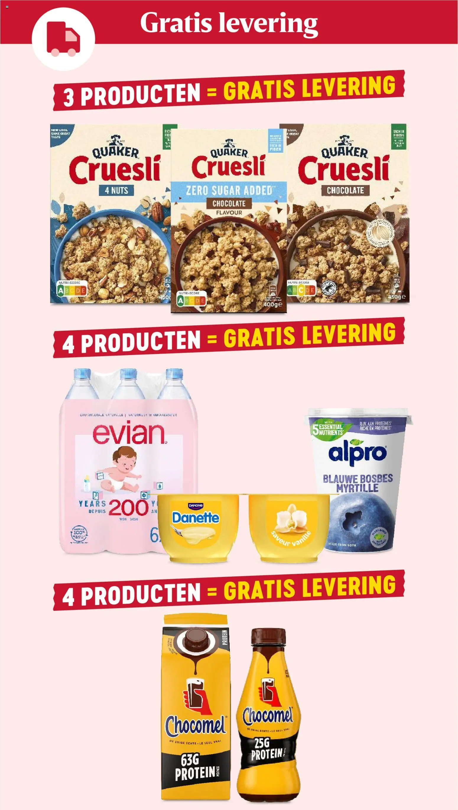 {H1} | Pagina: 2 | Producten: Dessert, Water, Mineraalwater, Proteïne