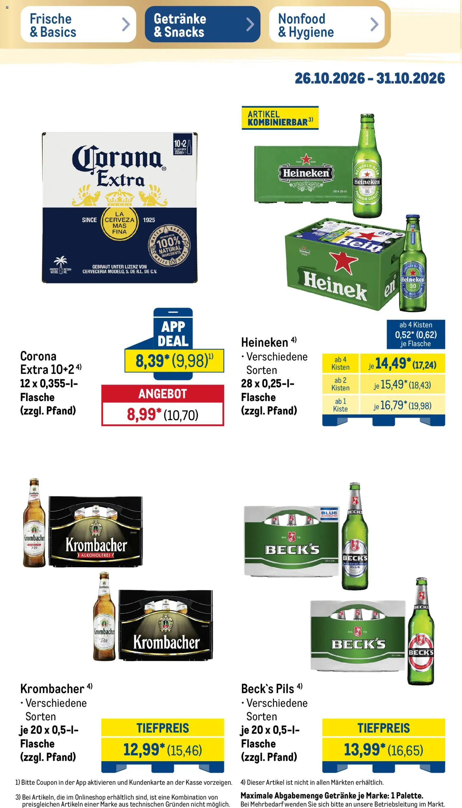 Metro NonFood-Angebote – gültig ab 26.10.2026 | Seite: 23 | Produkte: Bacardi, Whisky, Tequila, Limoncello