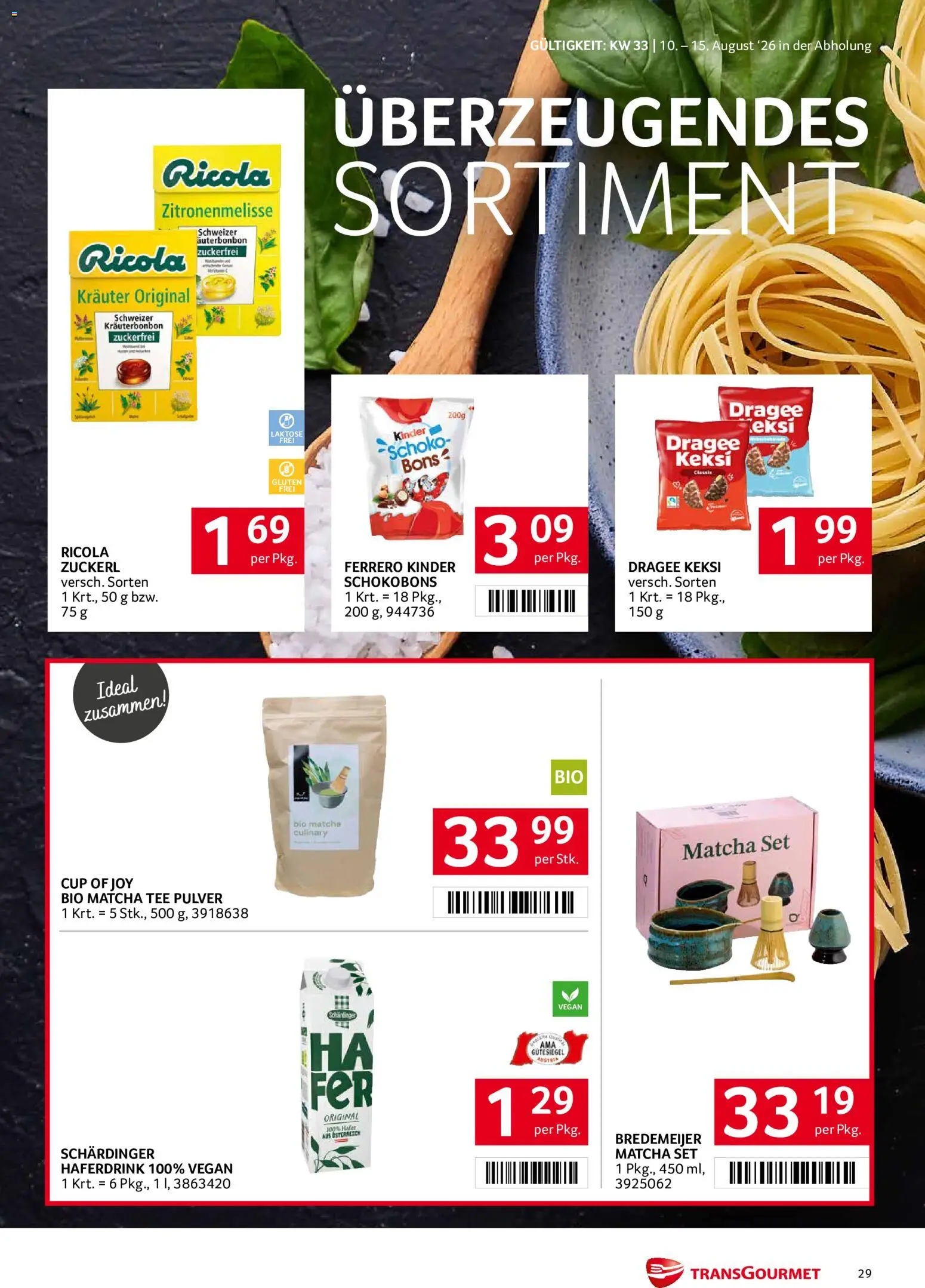 Transgourmet Flugblatt gültig ab 10.08.2026 | Seite: 29 | Produkte: Tee