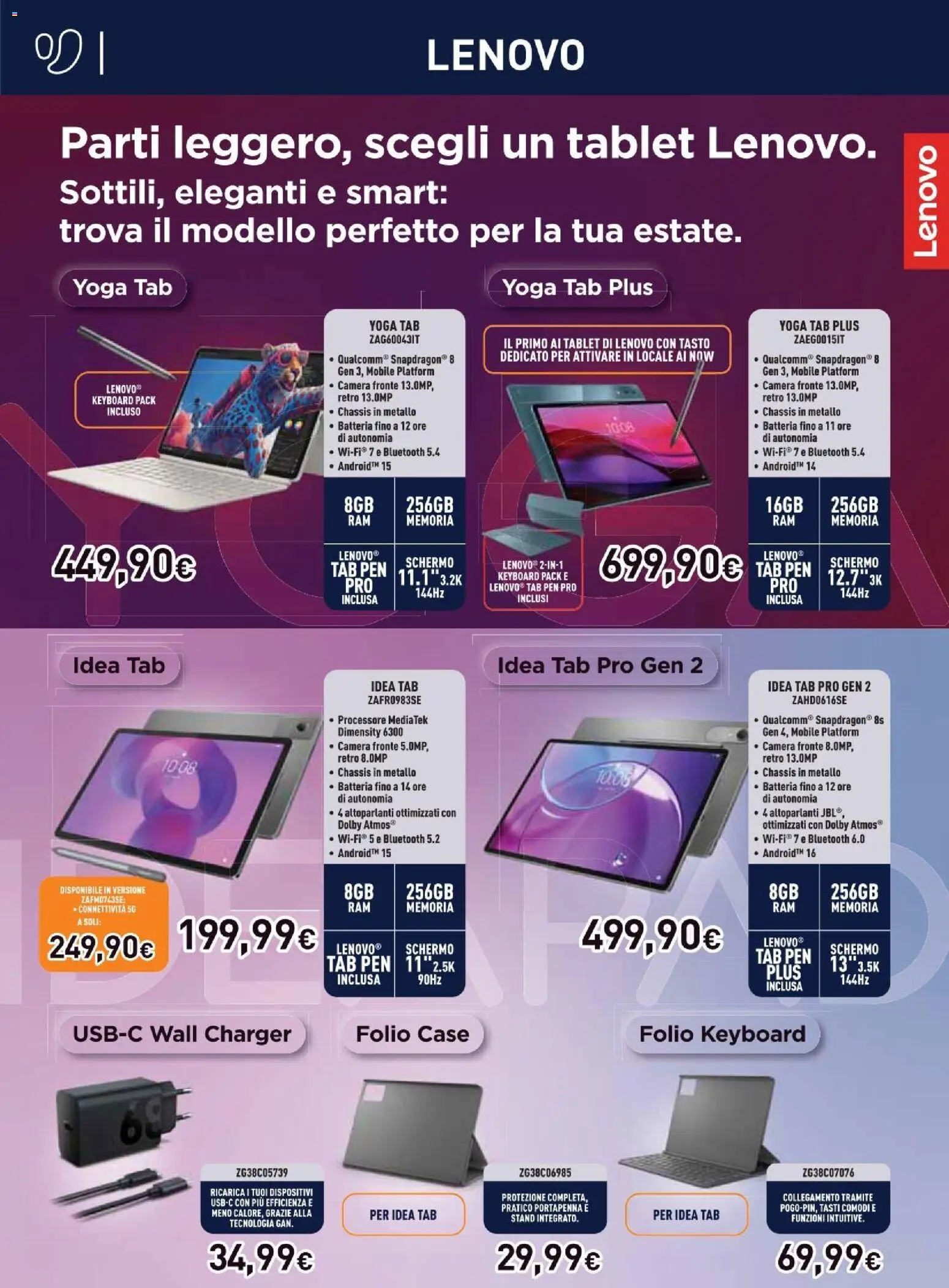 Volantino Unieuro del 26/06/2026 | Pagina: 15 | Prodotti: Schermo, Mobile, Tablet, Batteria