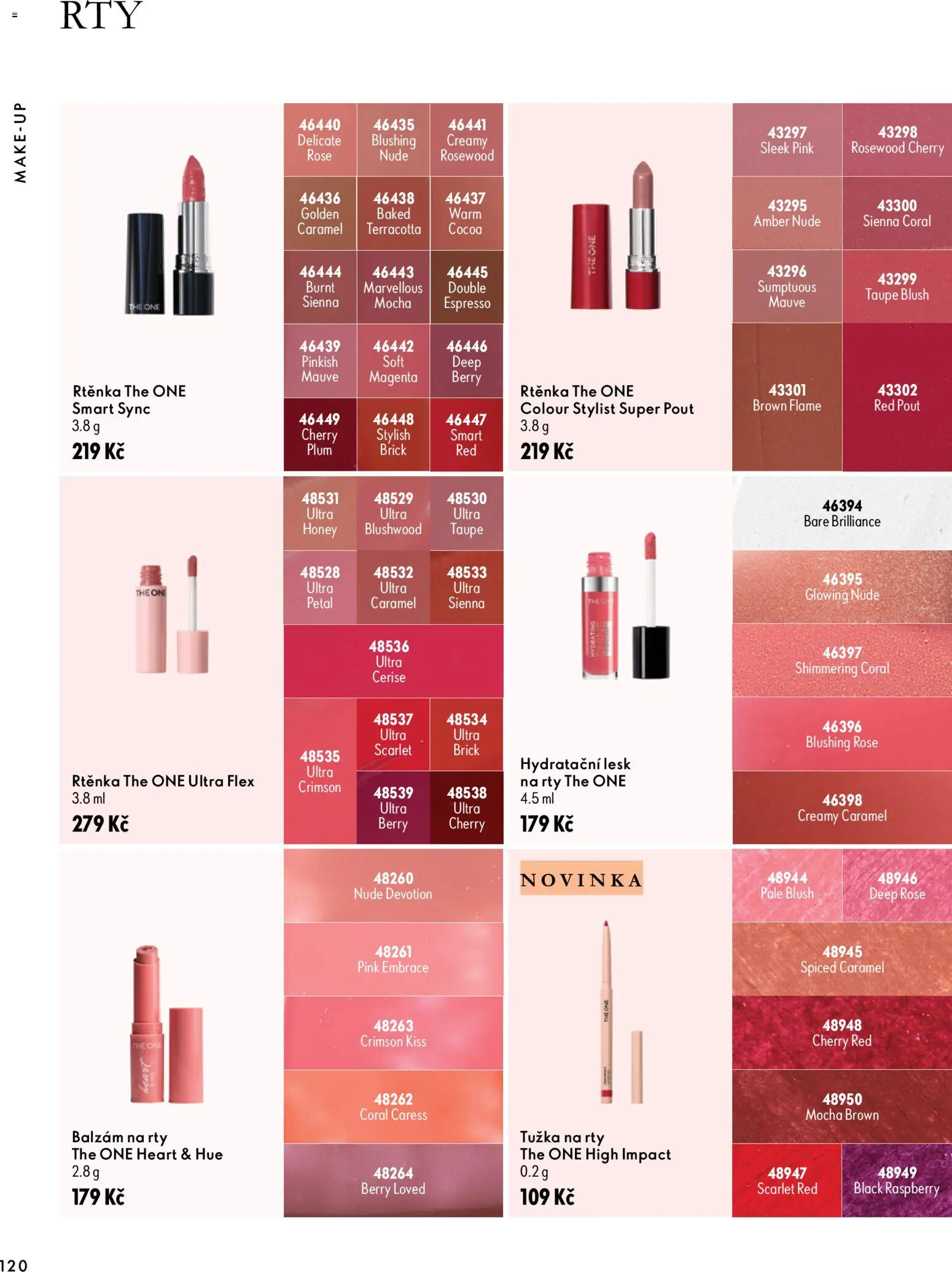 Oriflame katalog Novage+ Proceuticals od 30.09.2026 | Strana: 120 | Produkty: Makeup, Balzám na rty, Tužka, Rtěnka