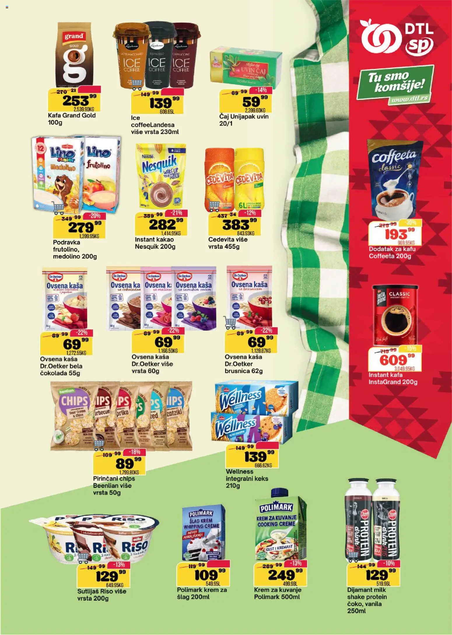 Senta Promet katalog - važi od 06.05.2026 | Strana: 5 | Proizvode: Protein, Šlag, Čokolada, Nesquik